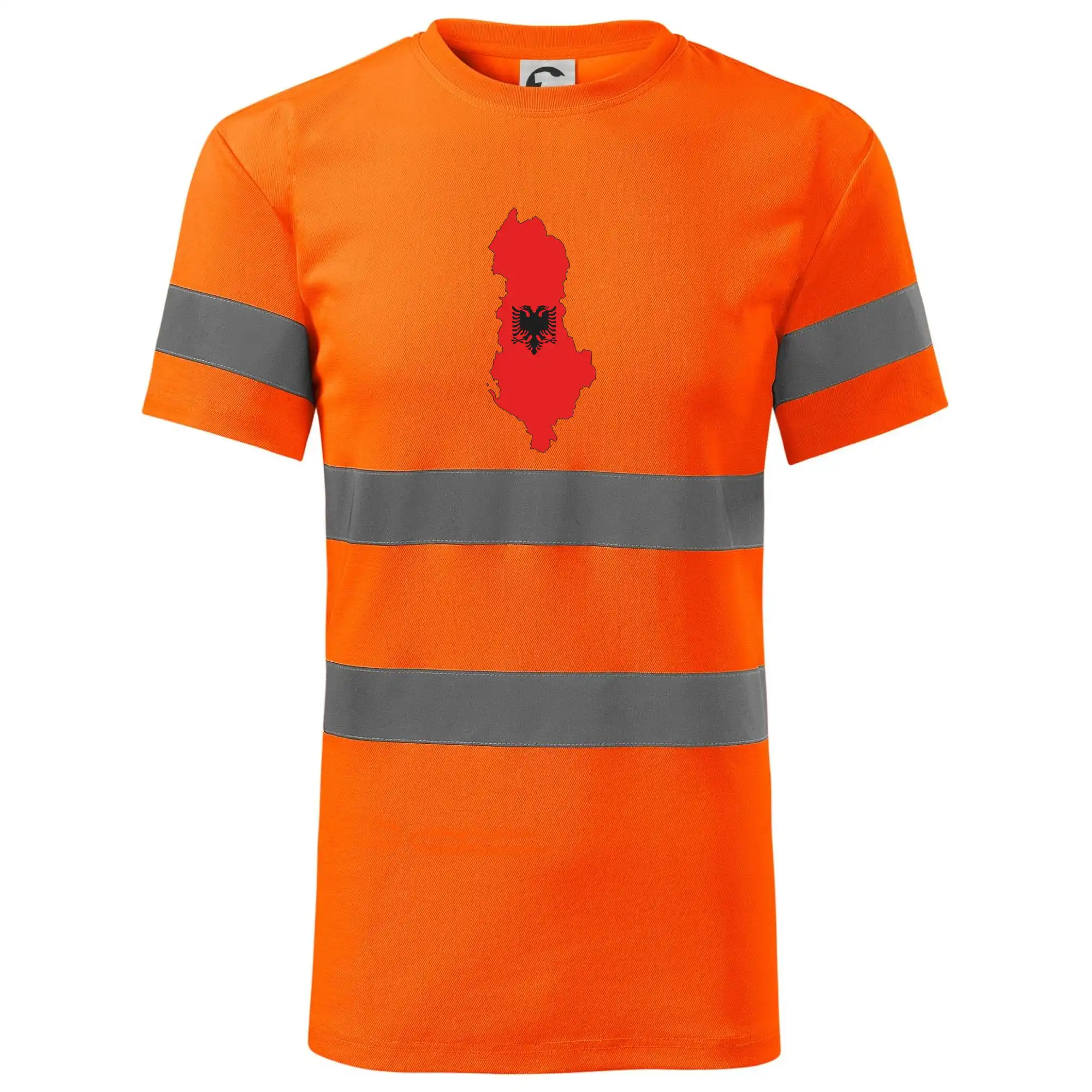 Albánie mapa a znak