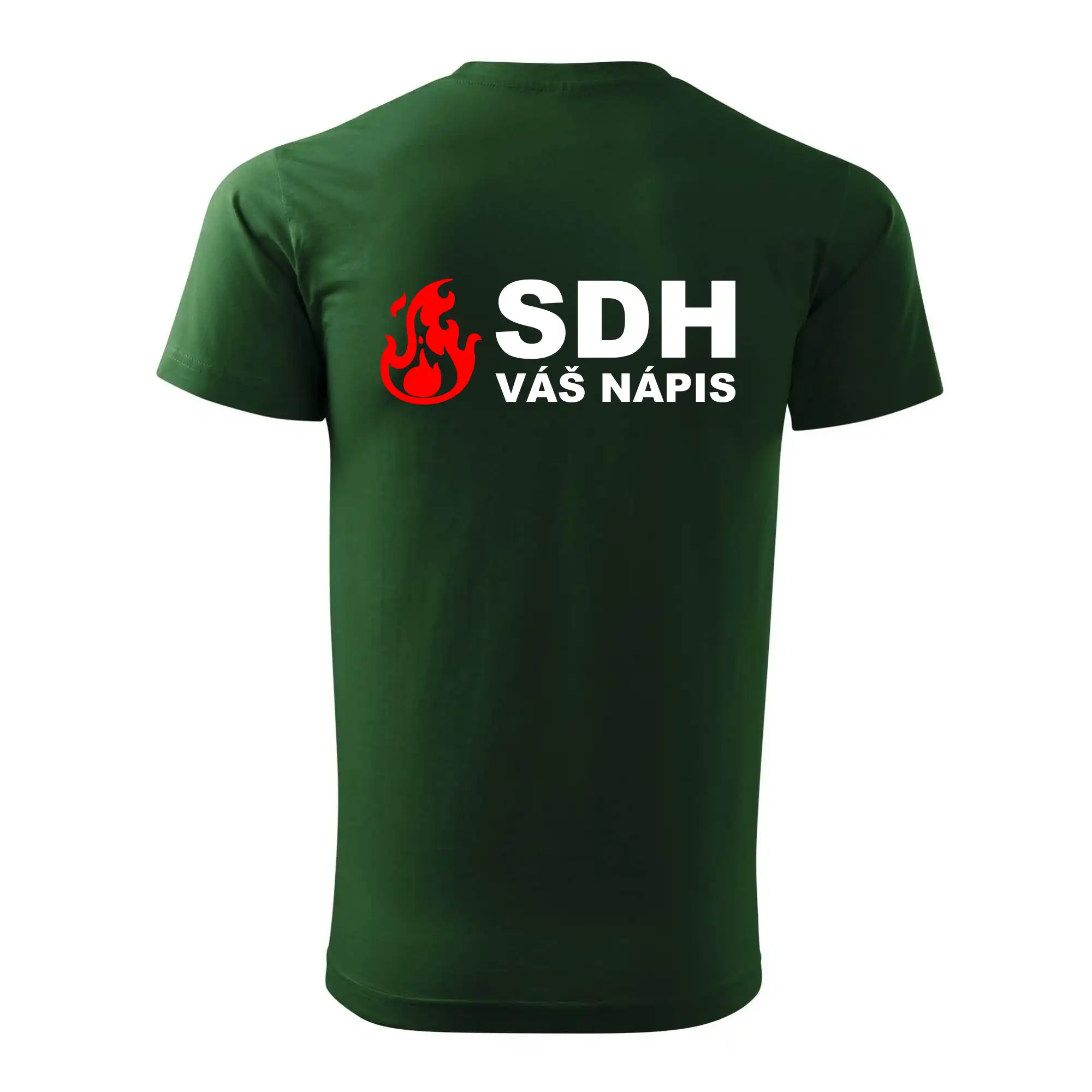 SDH nápis (oheň, název sboru - vlastní nápis)