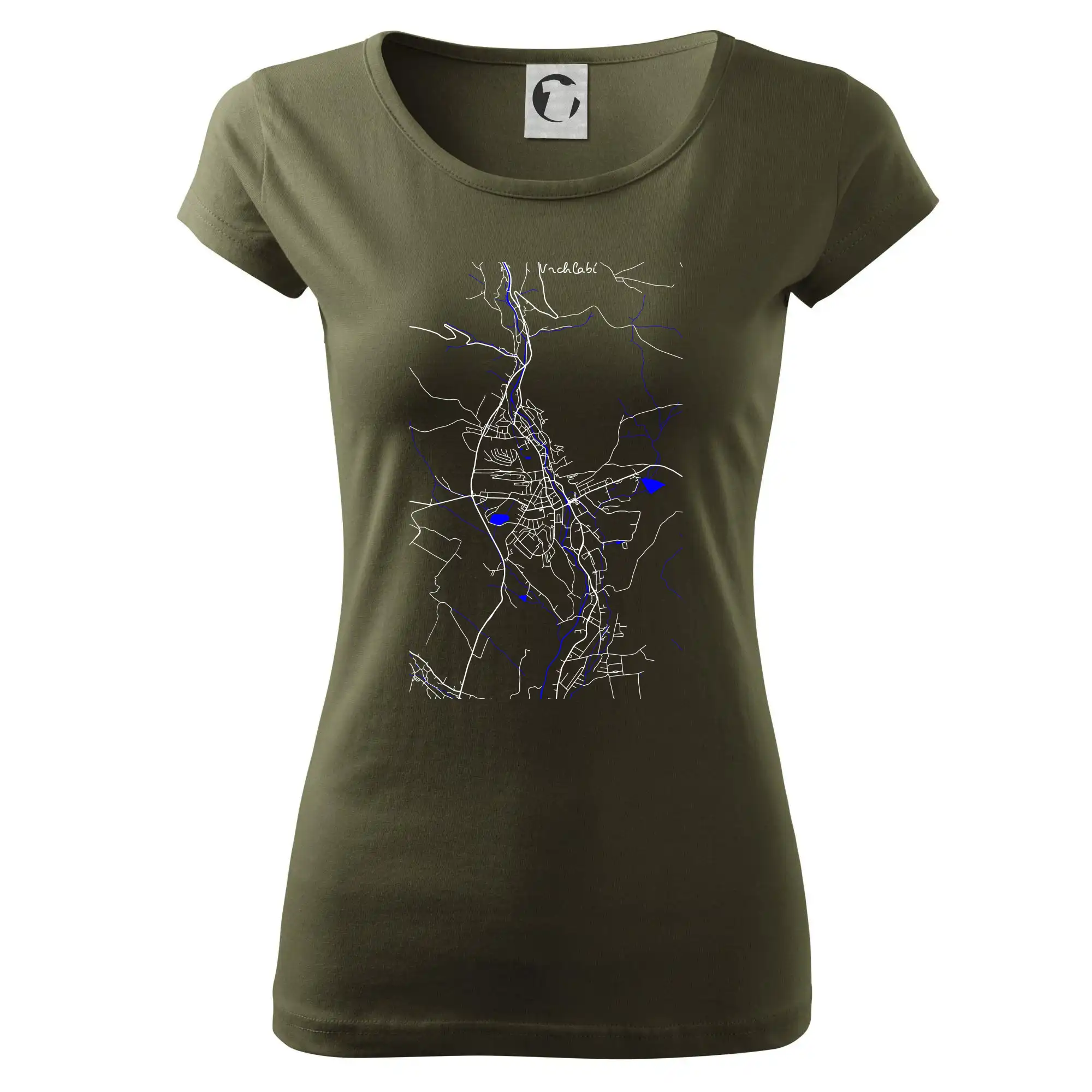 Vrchlabí - Mapa s vodními toky