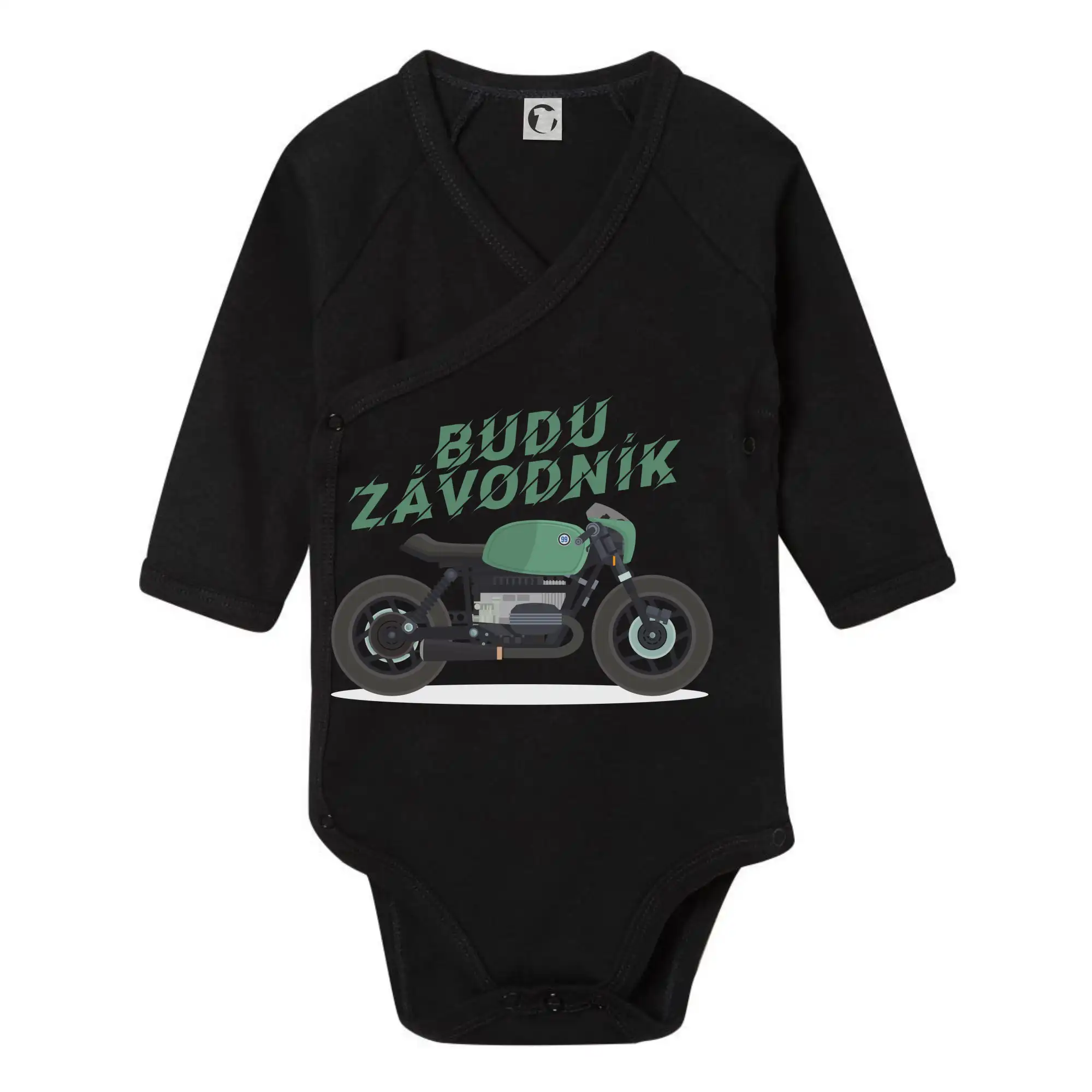 Budu závodník  zelený cafe racer