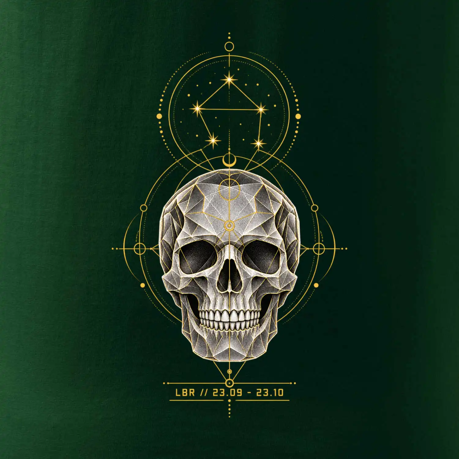 Váhy Astrologická geometrická lebka