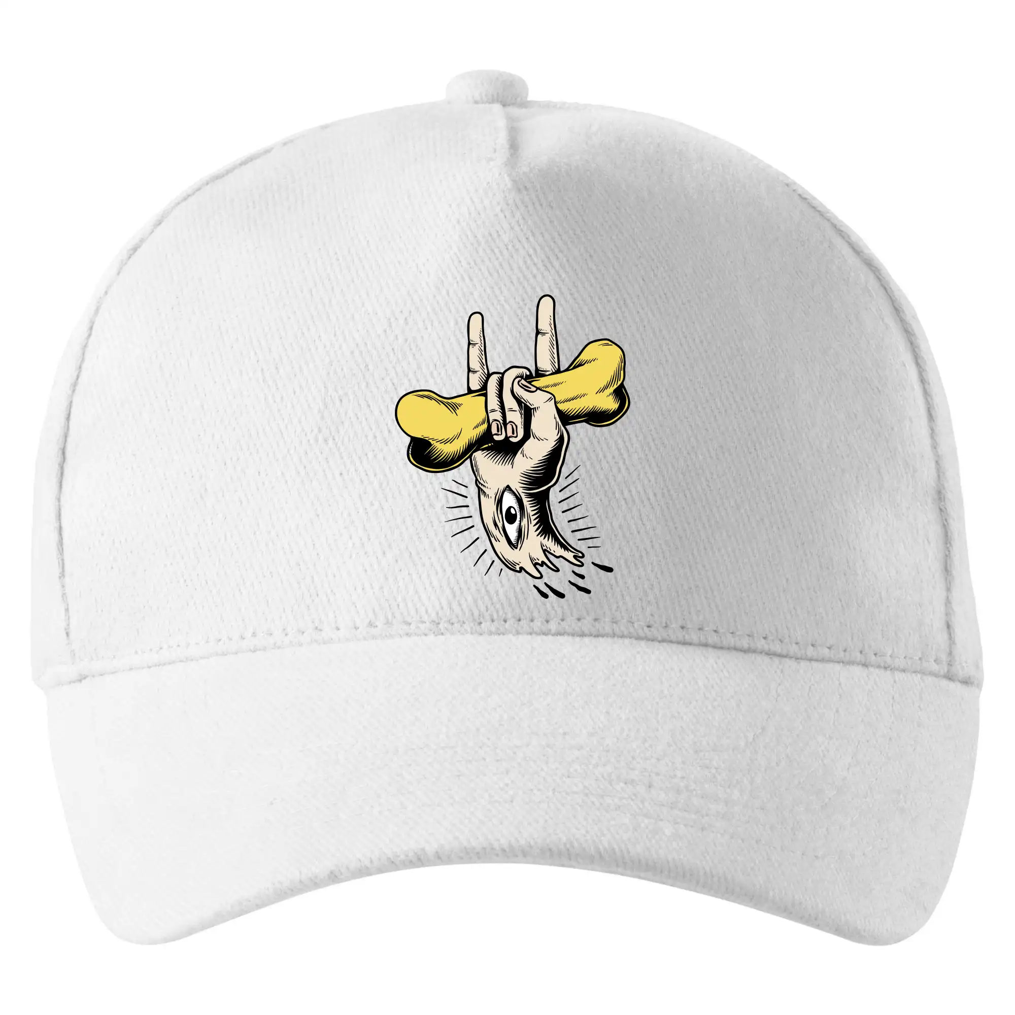 Rocková ruka kost a oko