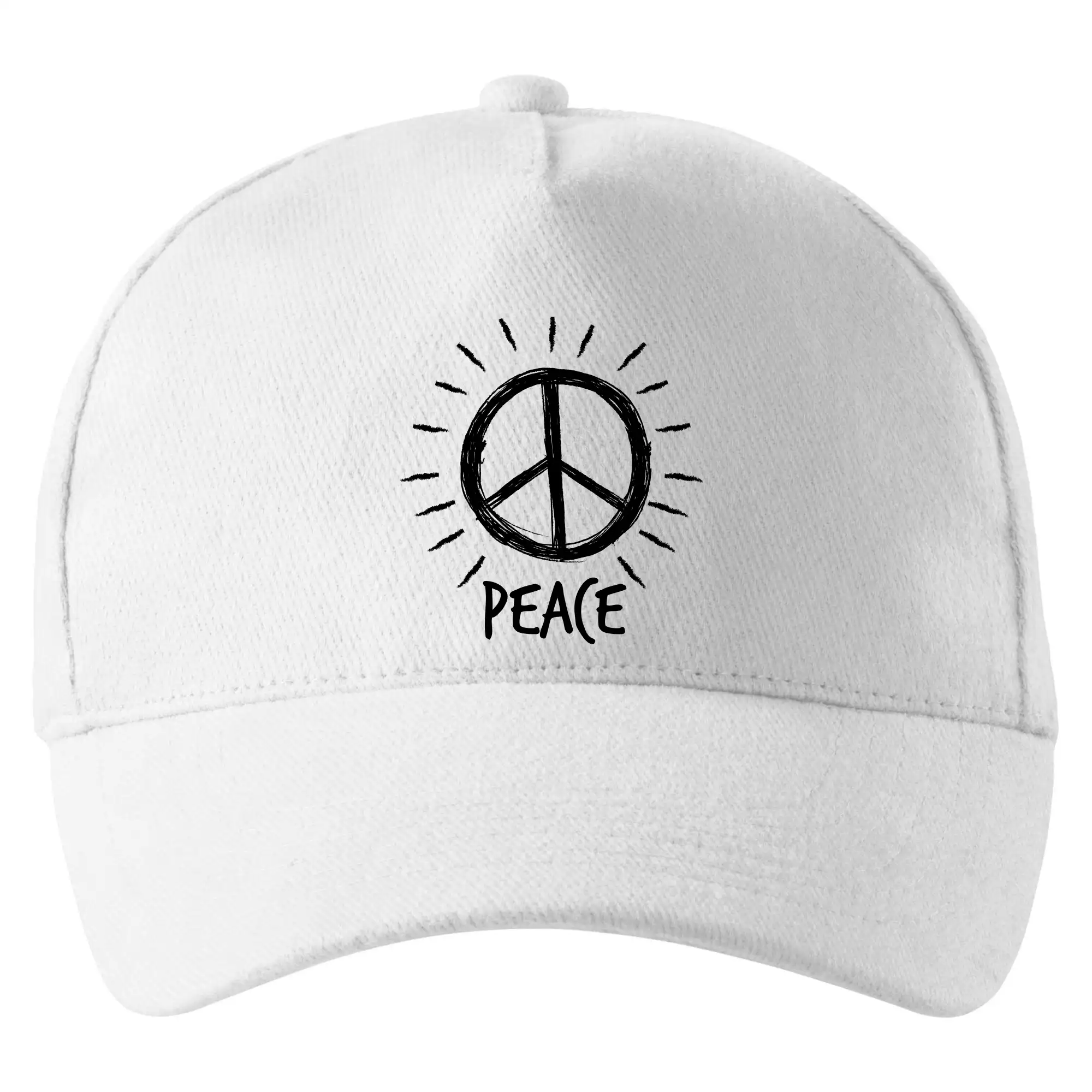 Peace symbol černobílý