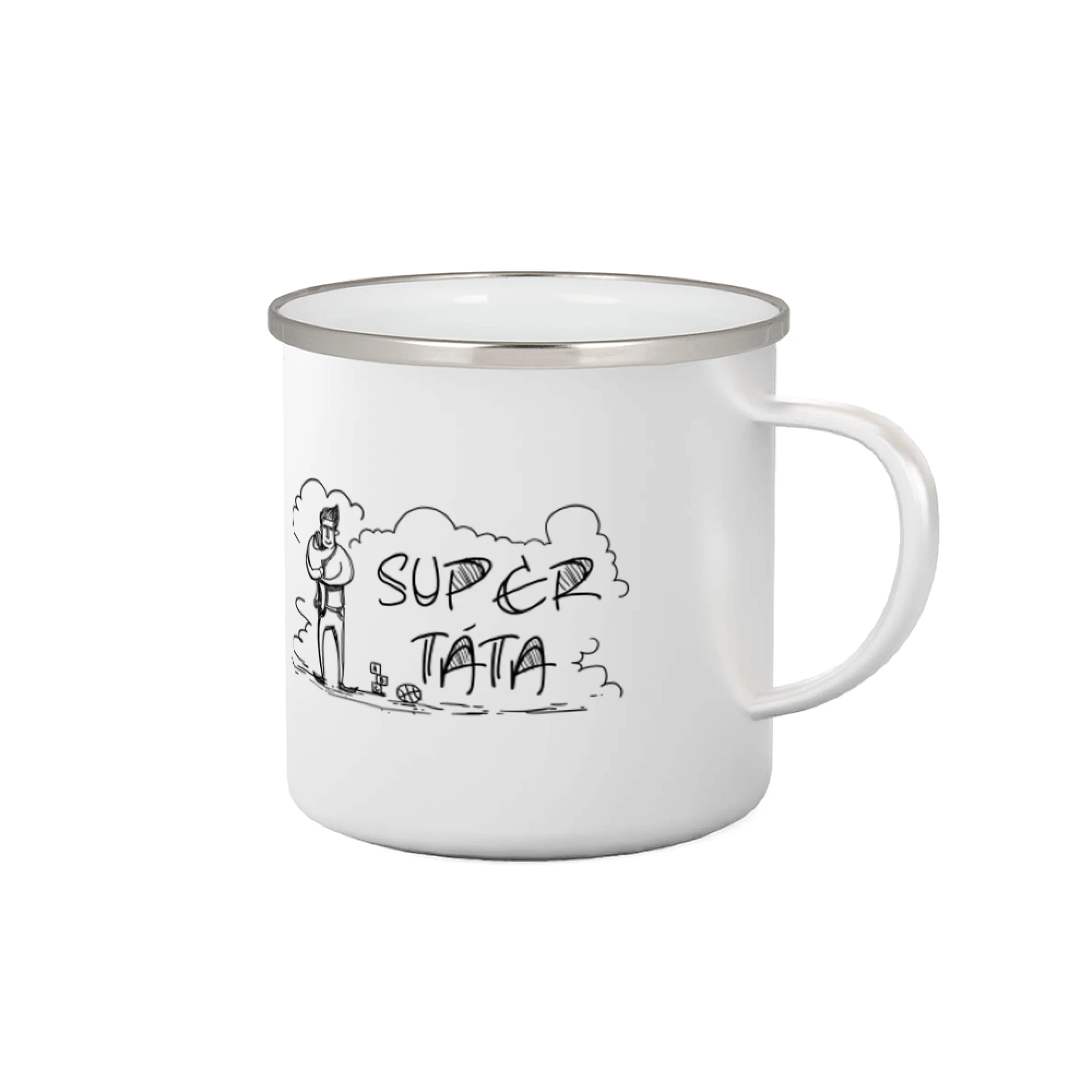 Kreslený nápis super táta