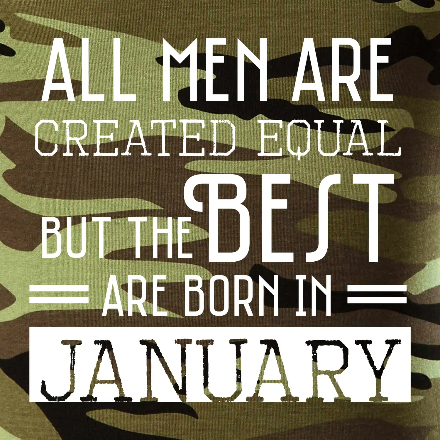 All men are created equal january