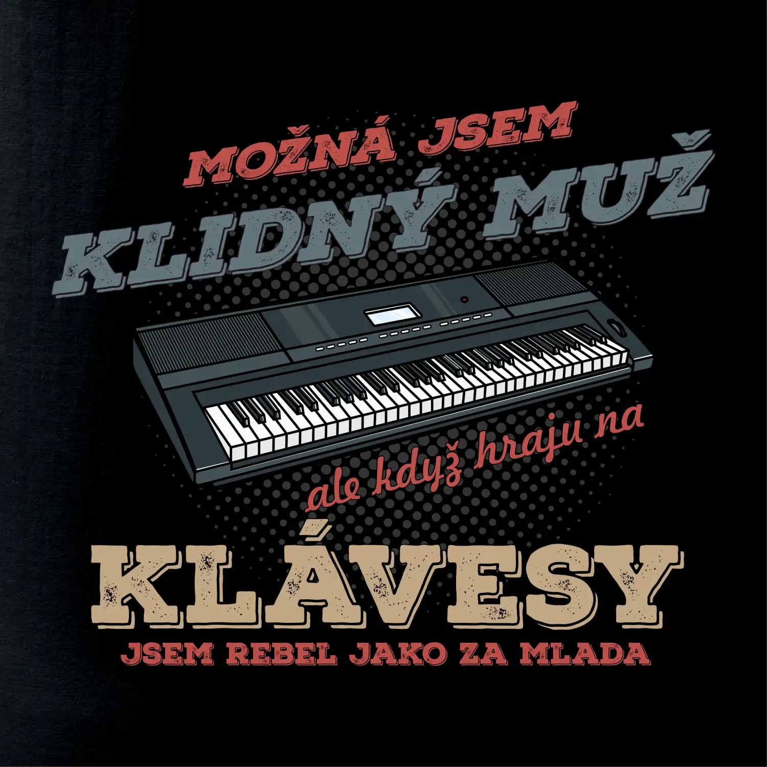 Klávesy klidný muž