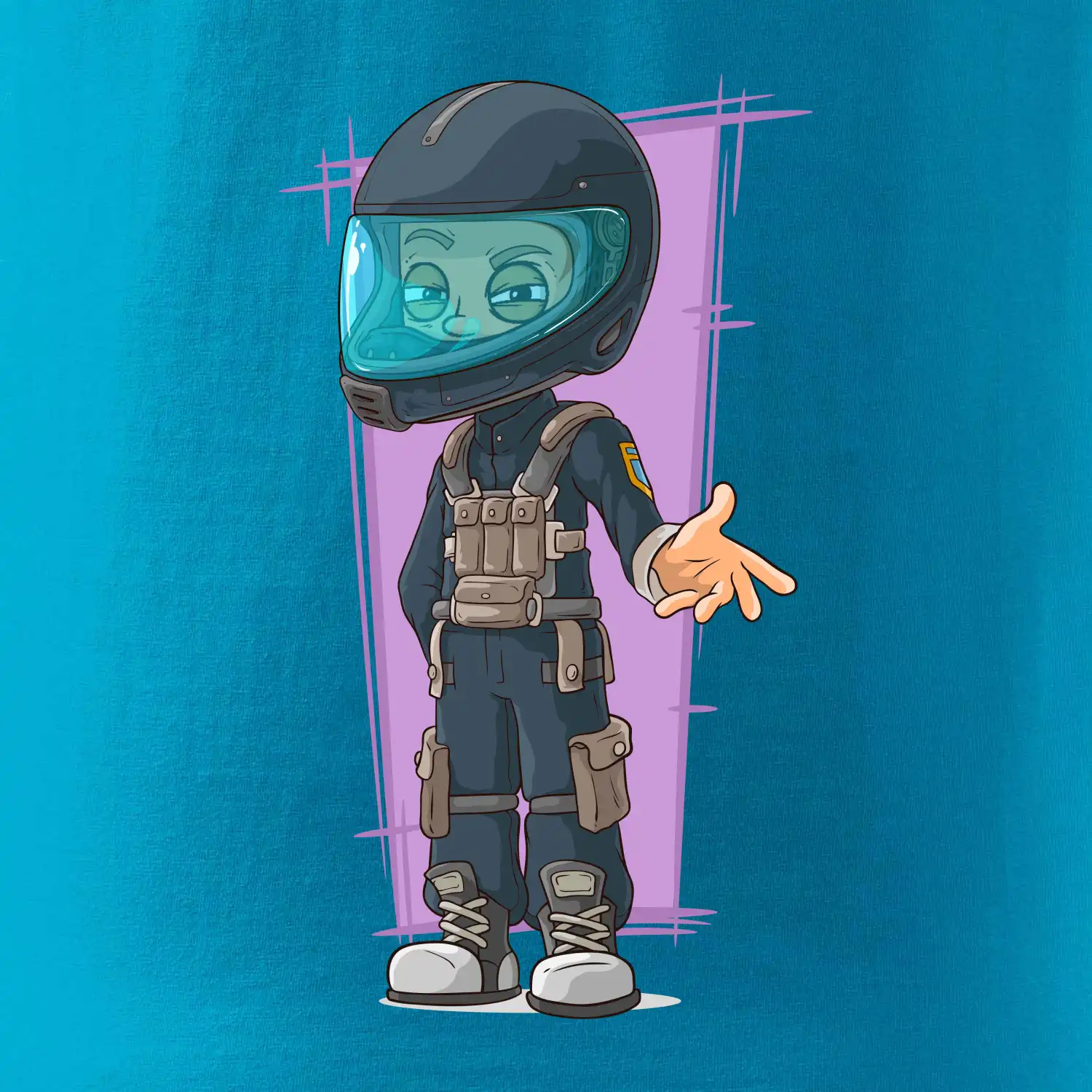 Vesmírný voják fialový