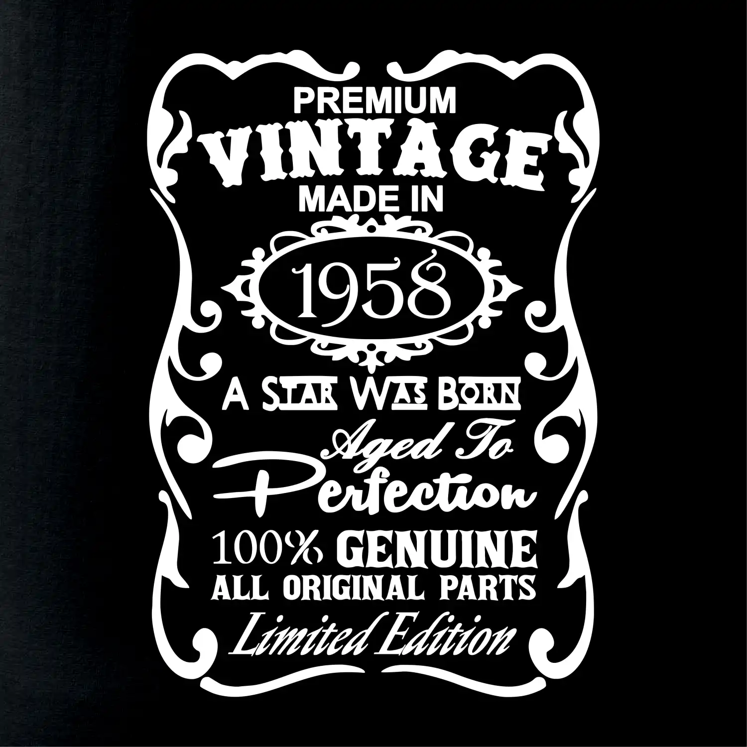 Vintage Etiketa - 1958