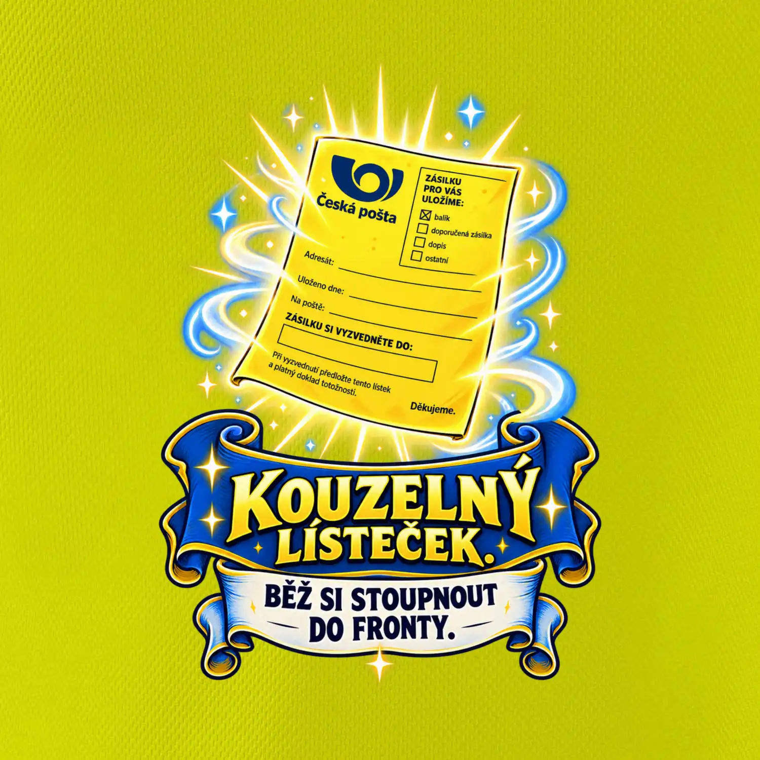 Kouzelný lísteček z pošty