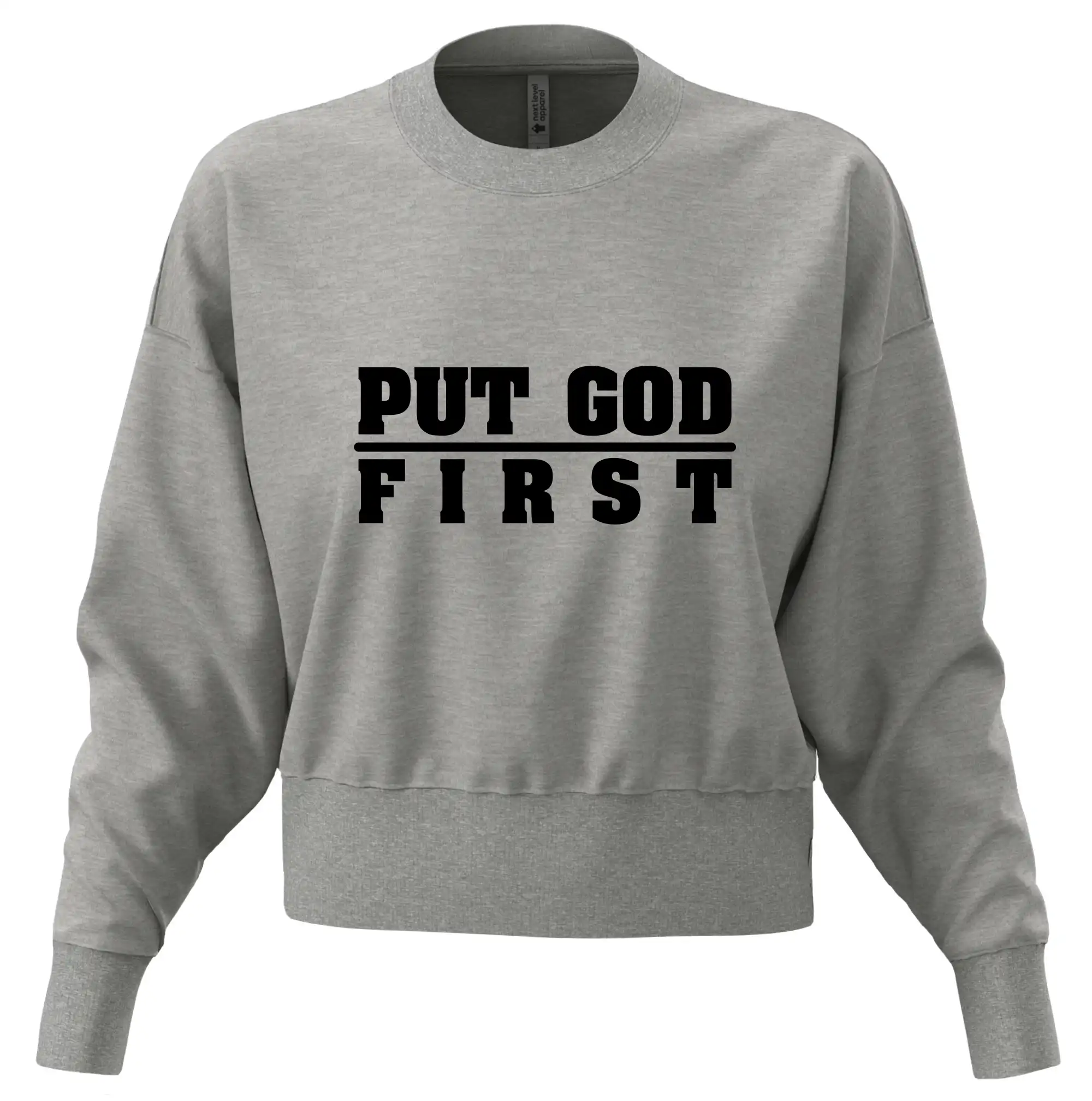 Put God first tlustý nápis