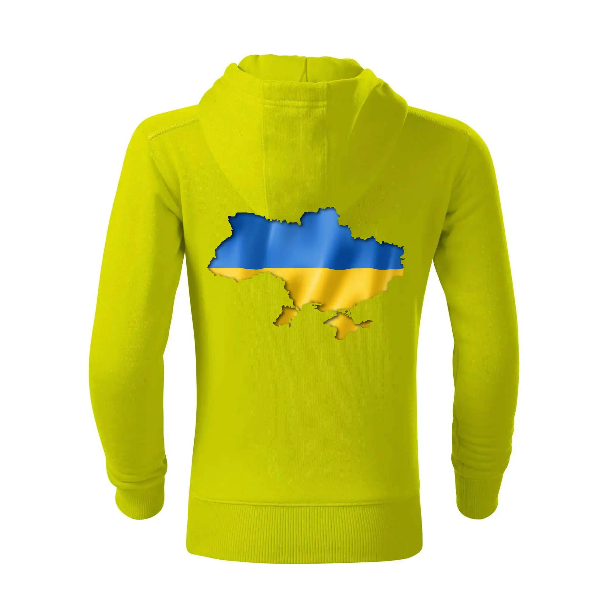 Ukrajina vlajka mapa