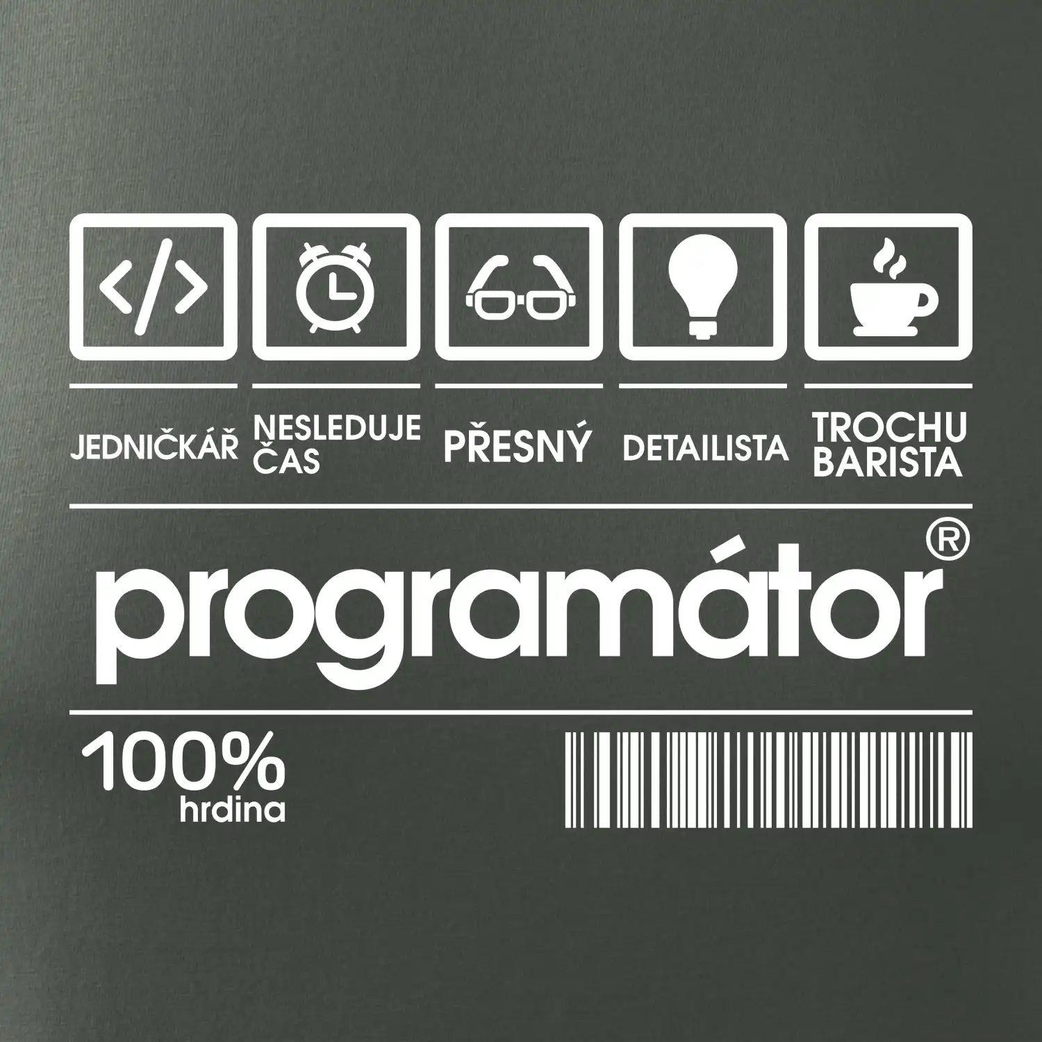 Čárový kód - programátor
