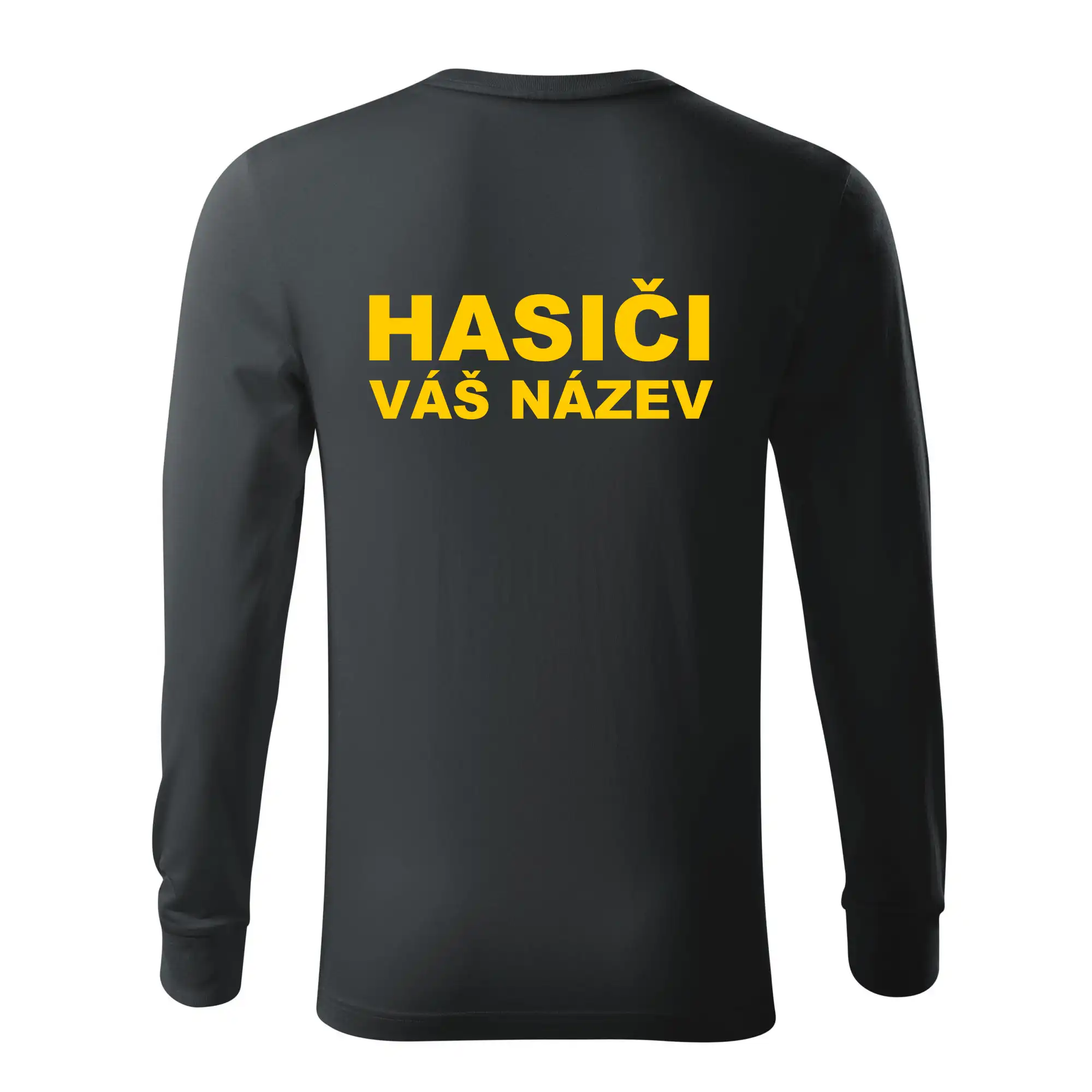 Hasiči - žlutý nápis - váš název sboru