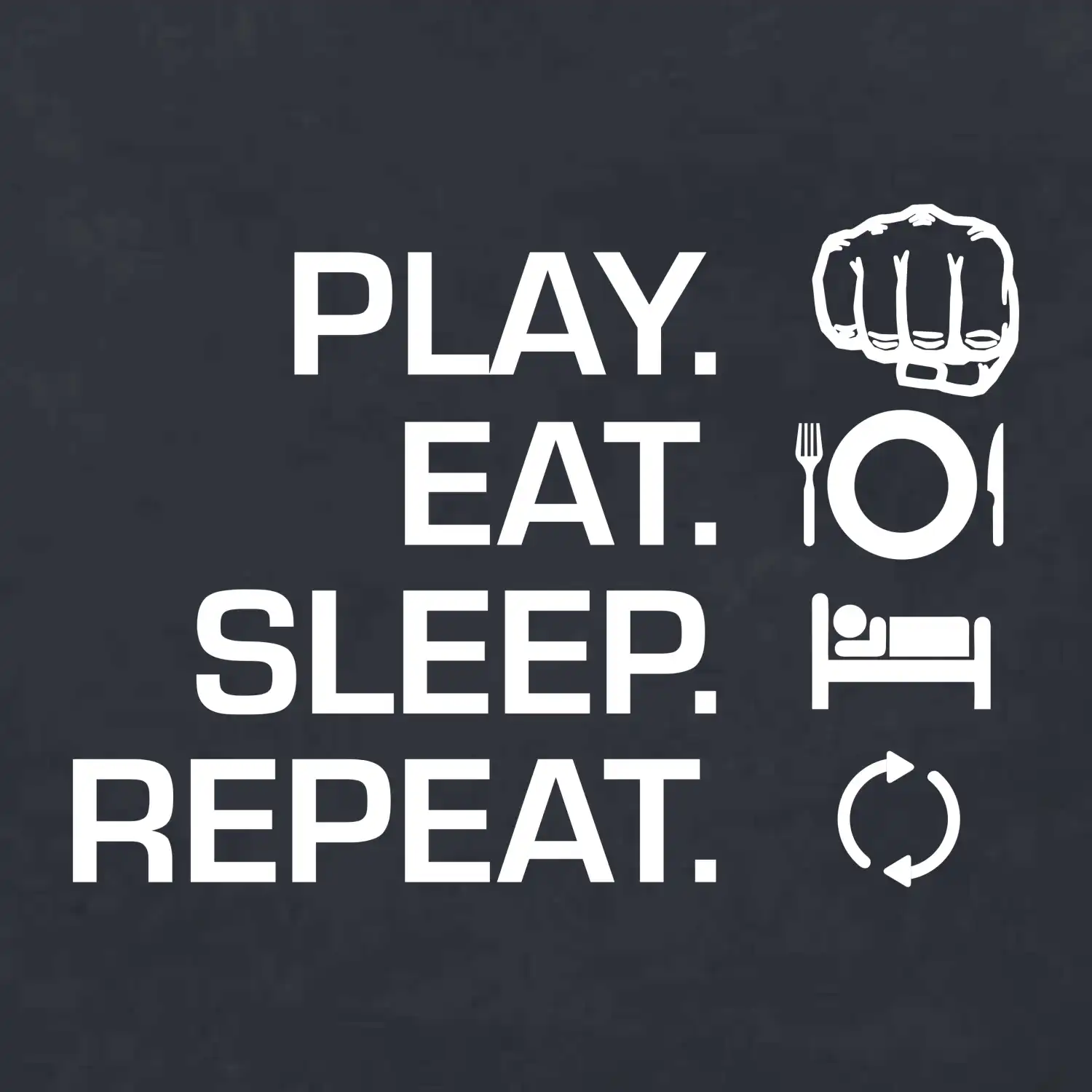 MMA eat sleep repeat