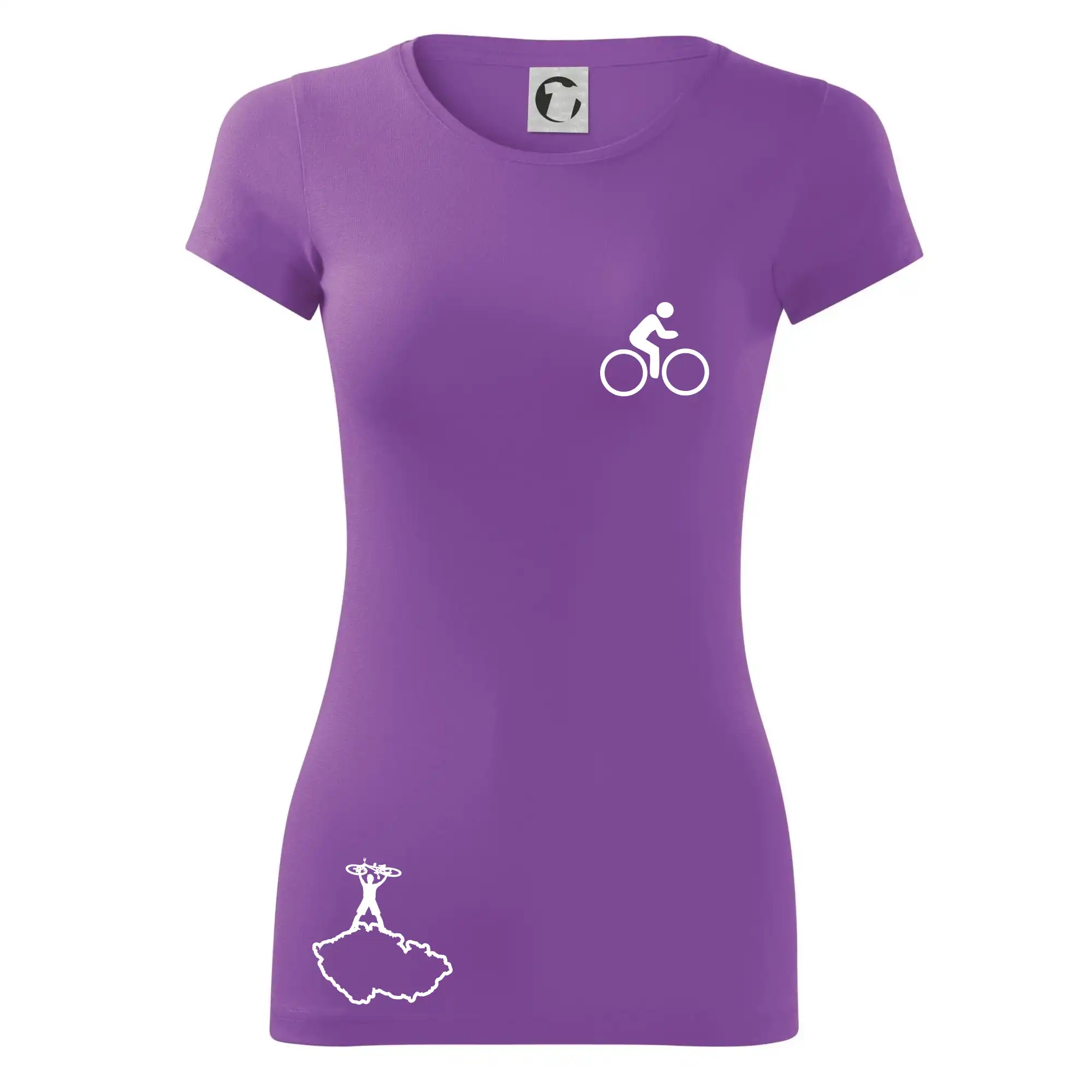 Mapa ČR + kolo na prsu