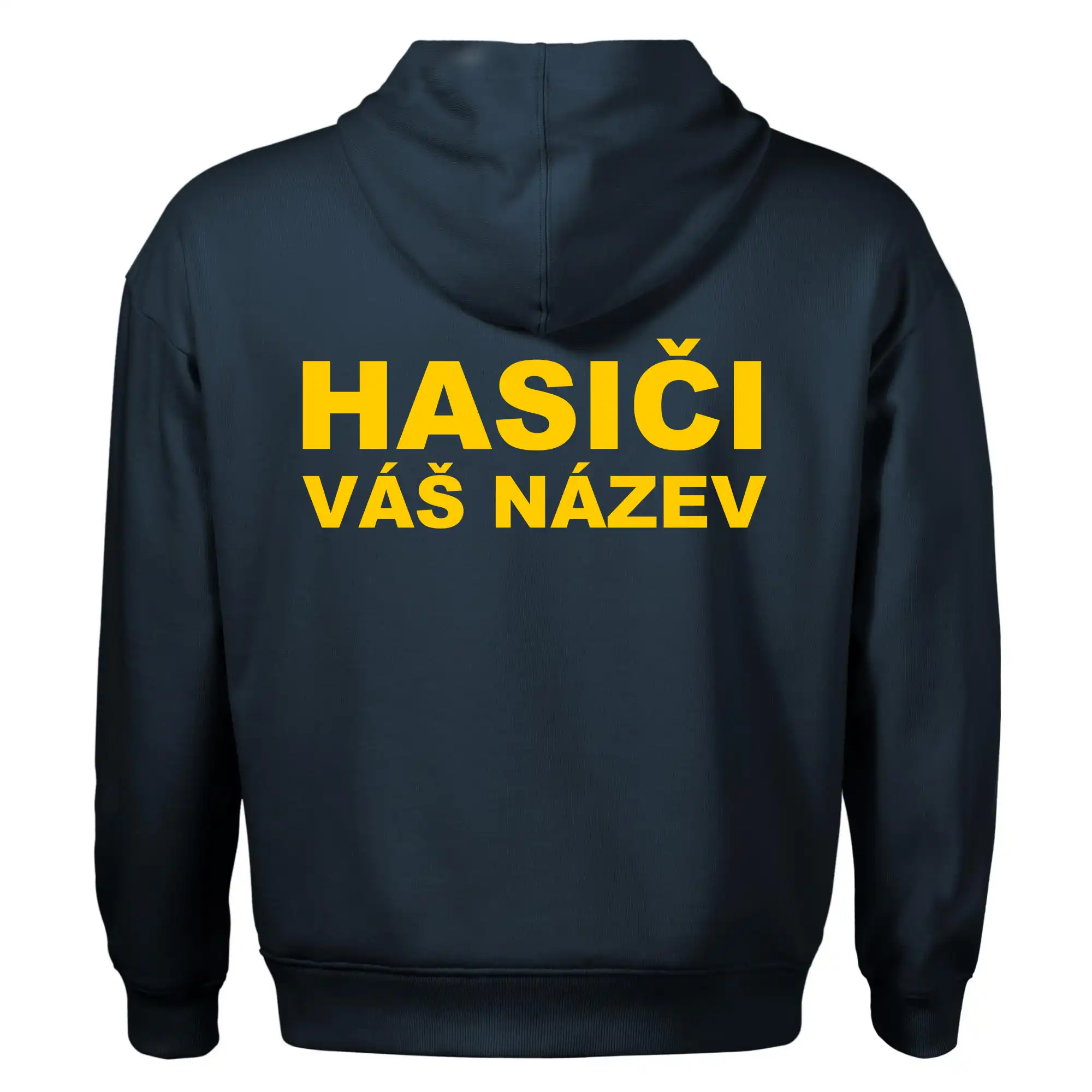 Hasiči - žlutý nápis - váš název sboru