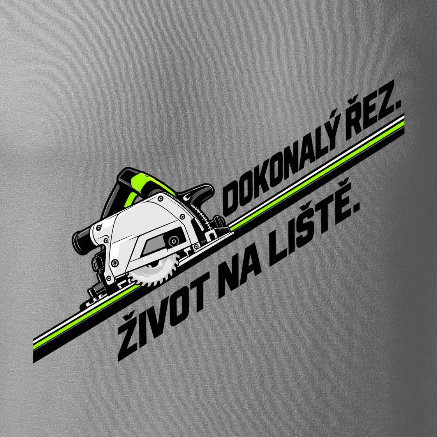 Dokonalý řez život na vodicí liště