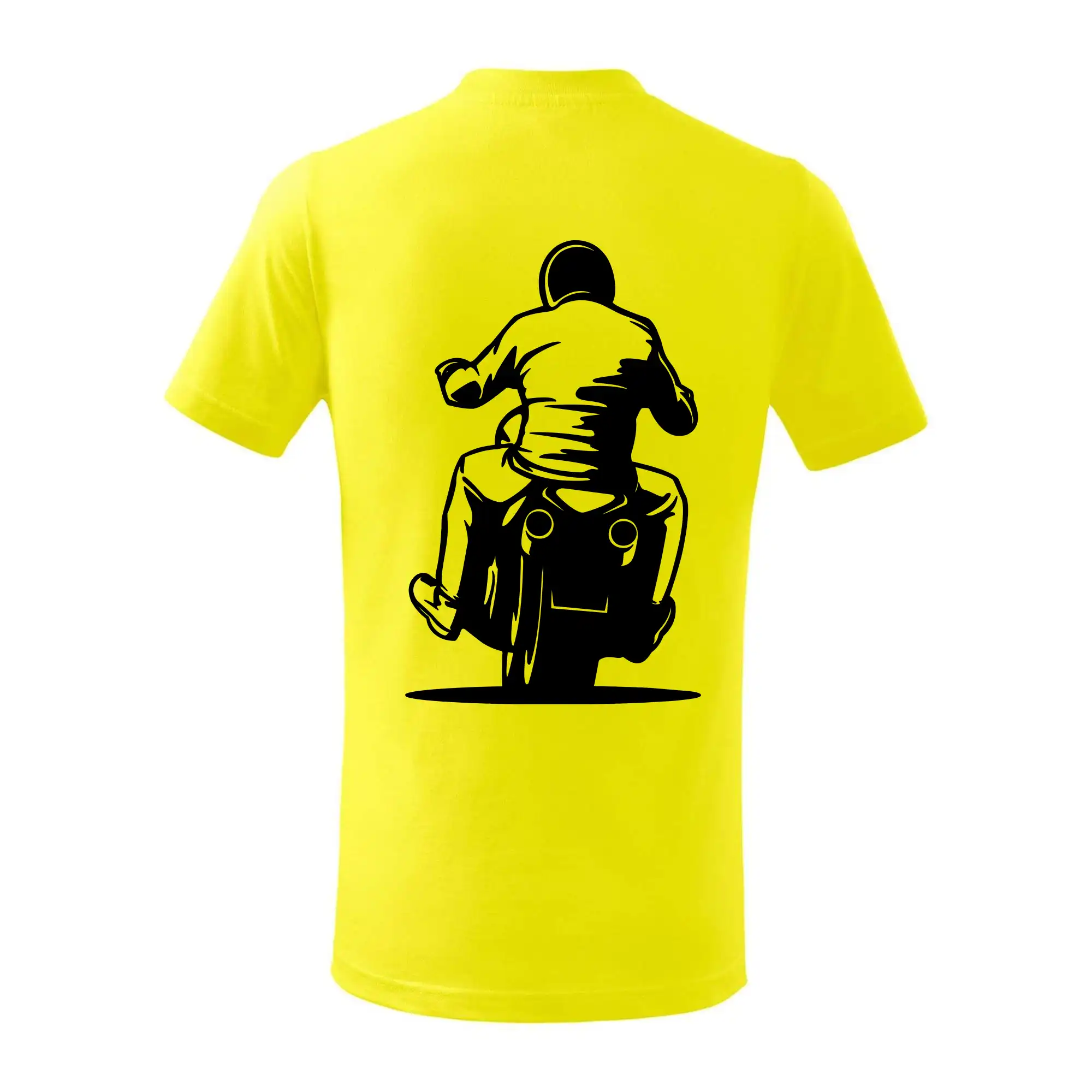 Motorkář na zádech - chopper