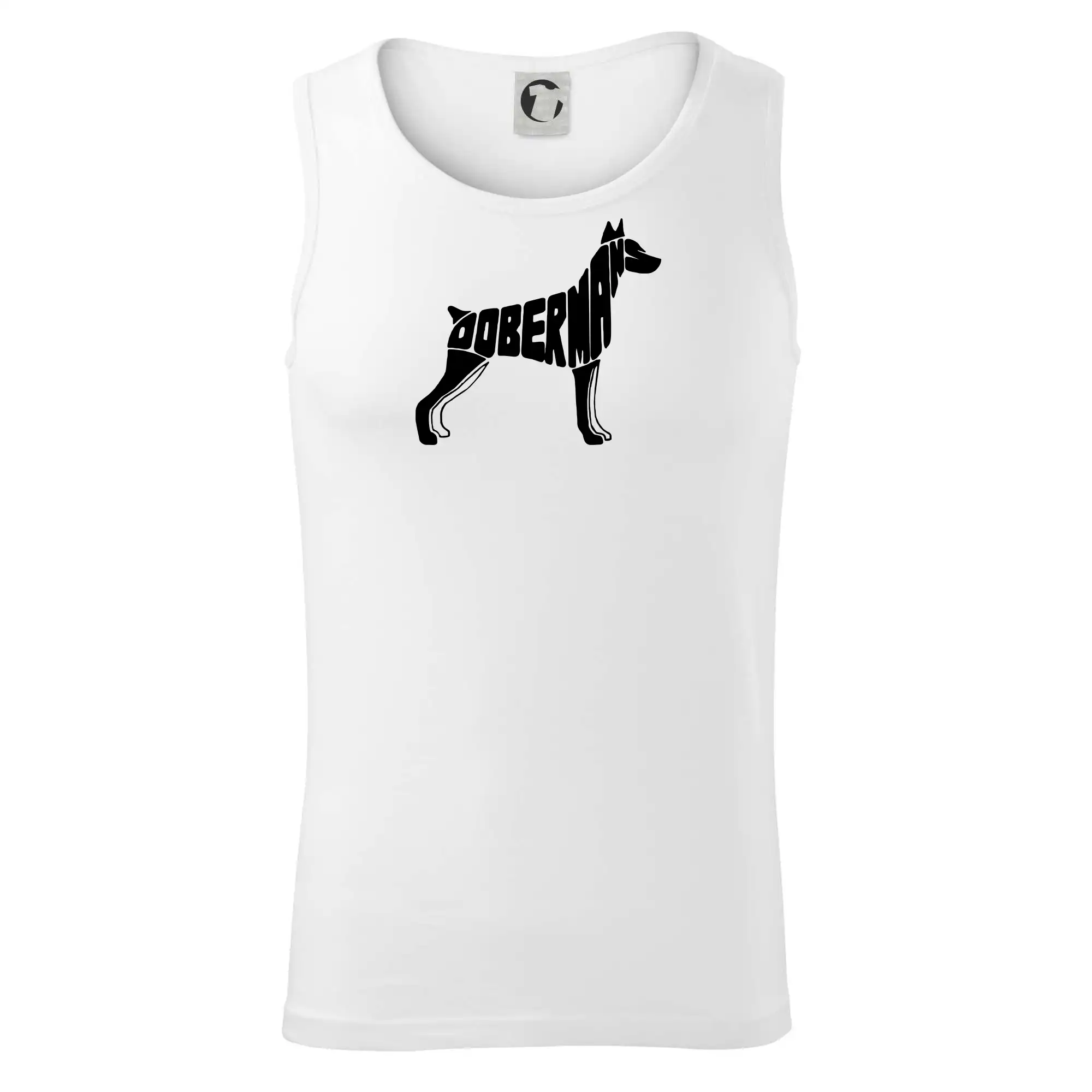 Dobrmans - nápis v tělě