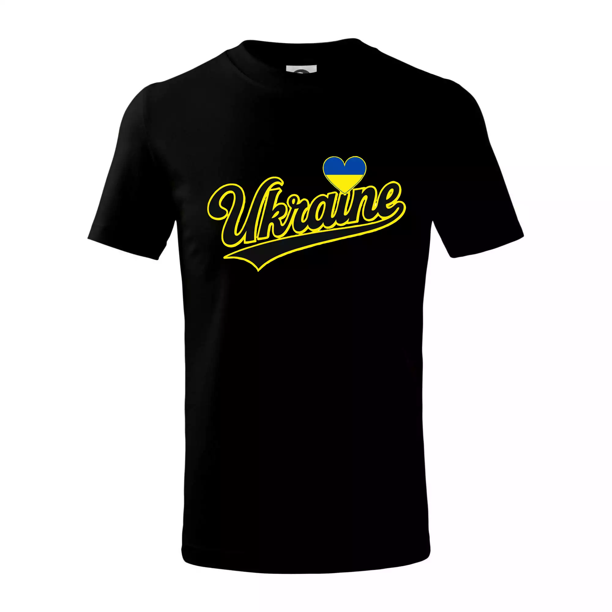 Ukraine - nápis černý