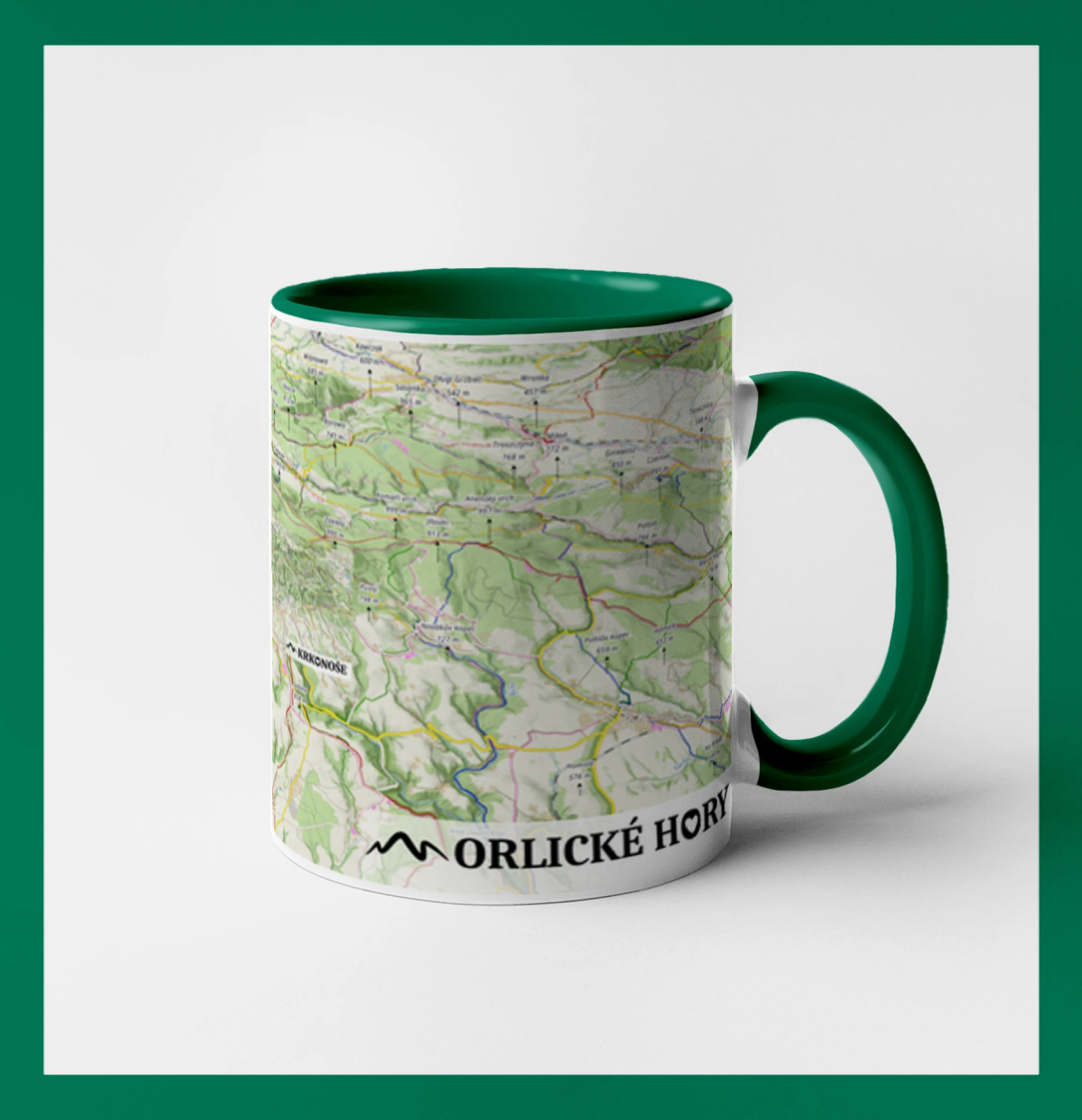 Hrnek - Orlické hory mapa