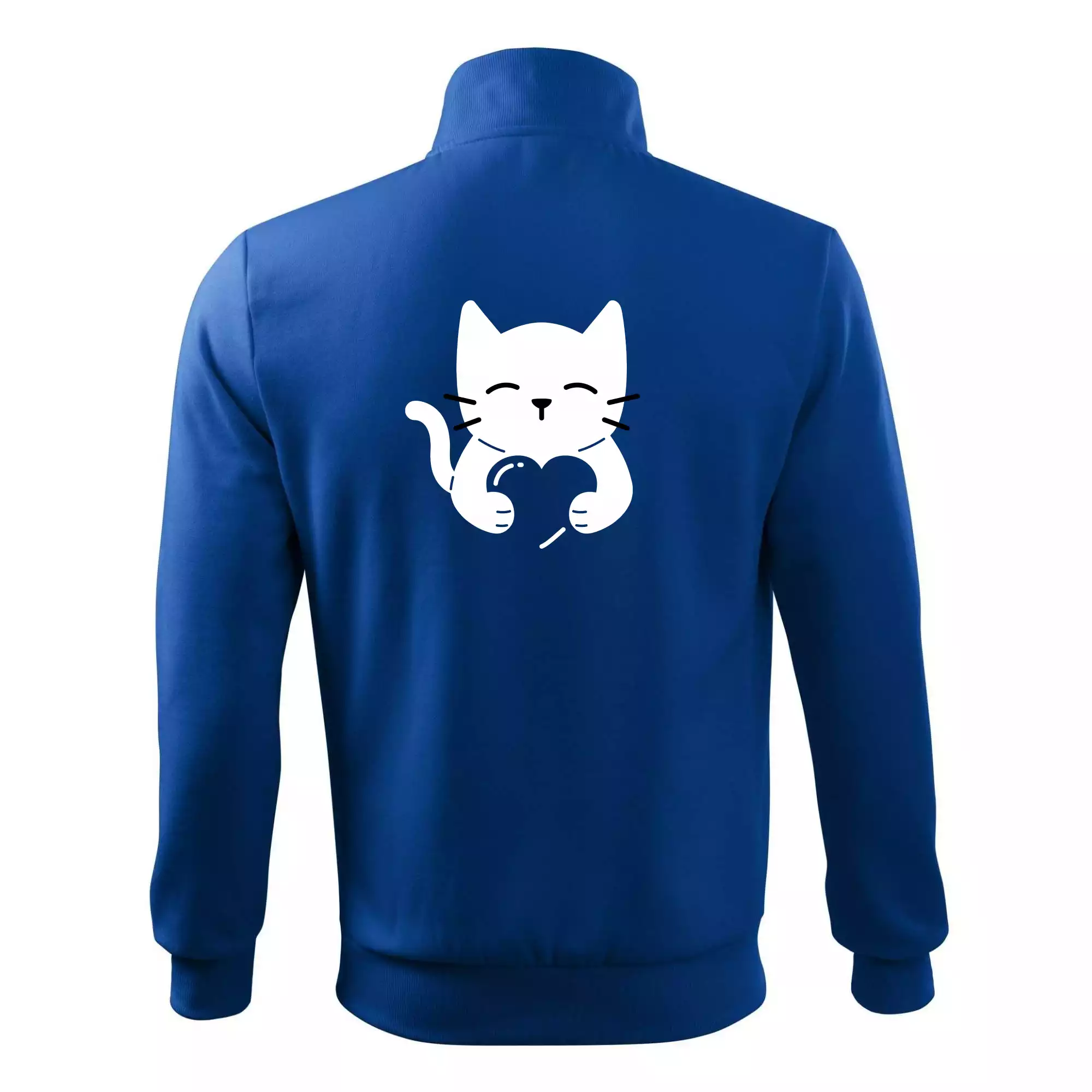 Kočka drží srdce