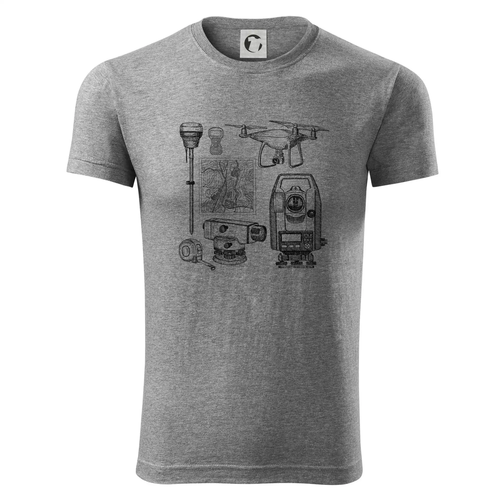 Geodet teodolit dron