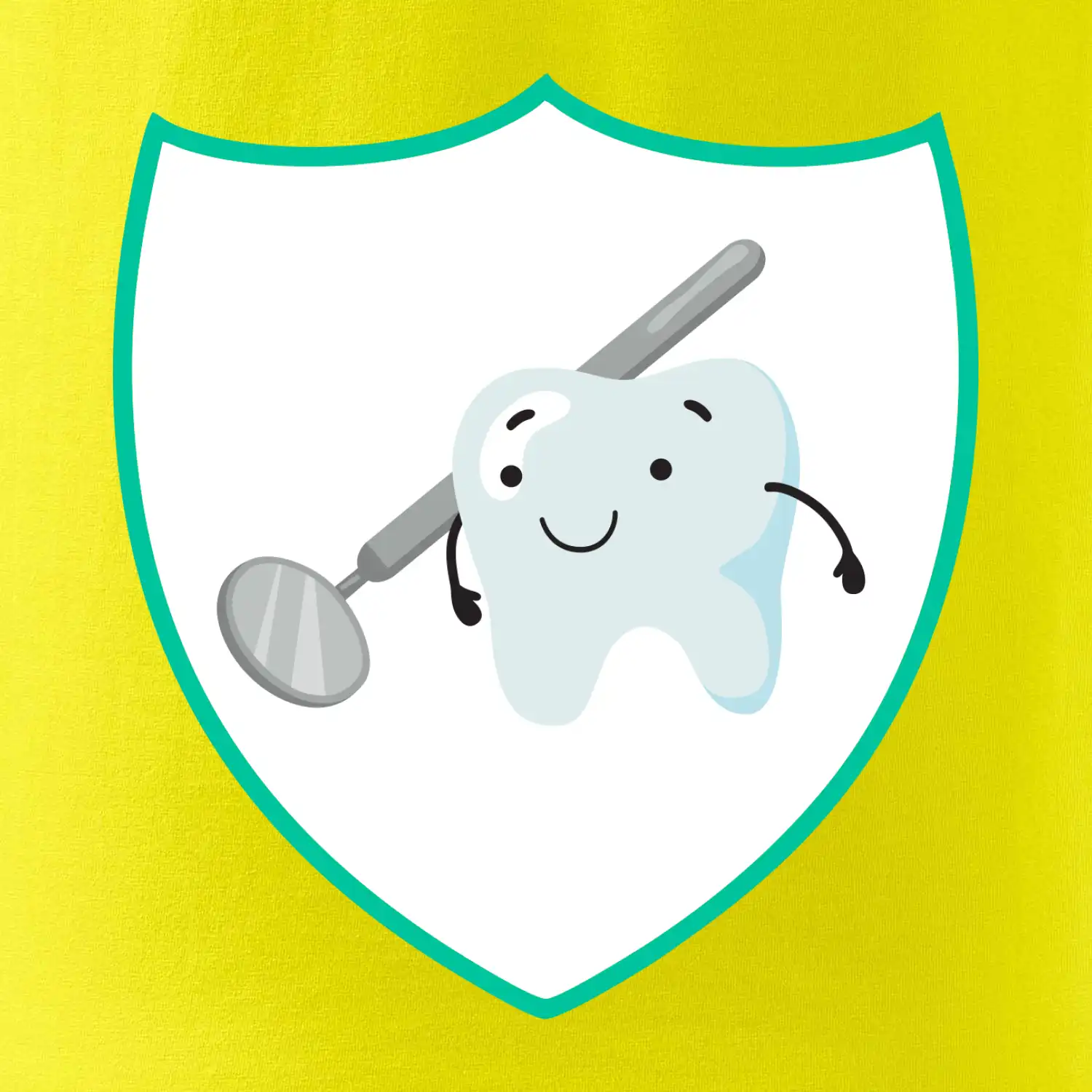 Zoubek na prsu - zrcátko