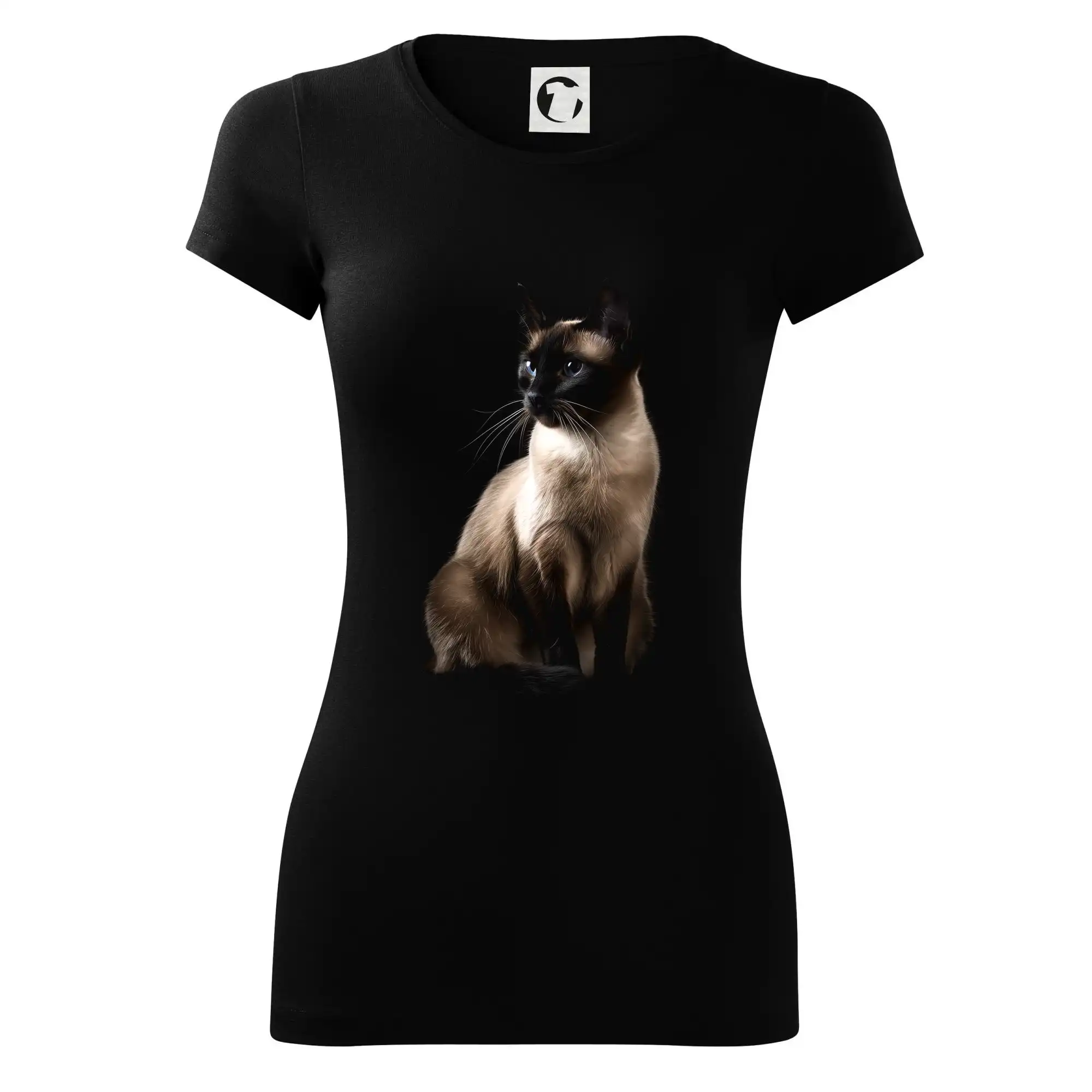 Siamská kočka černá fotka