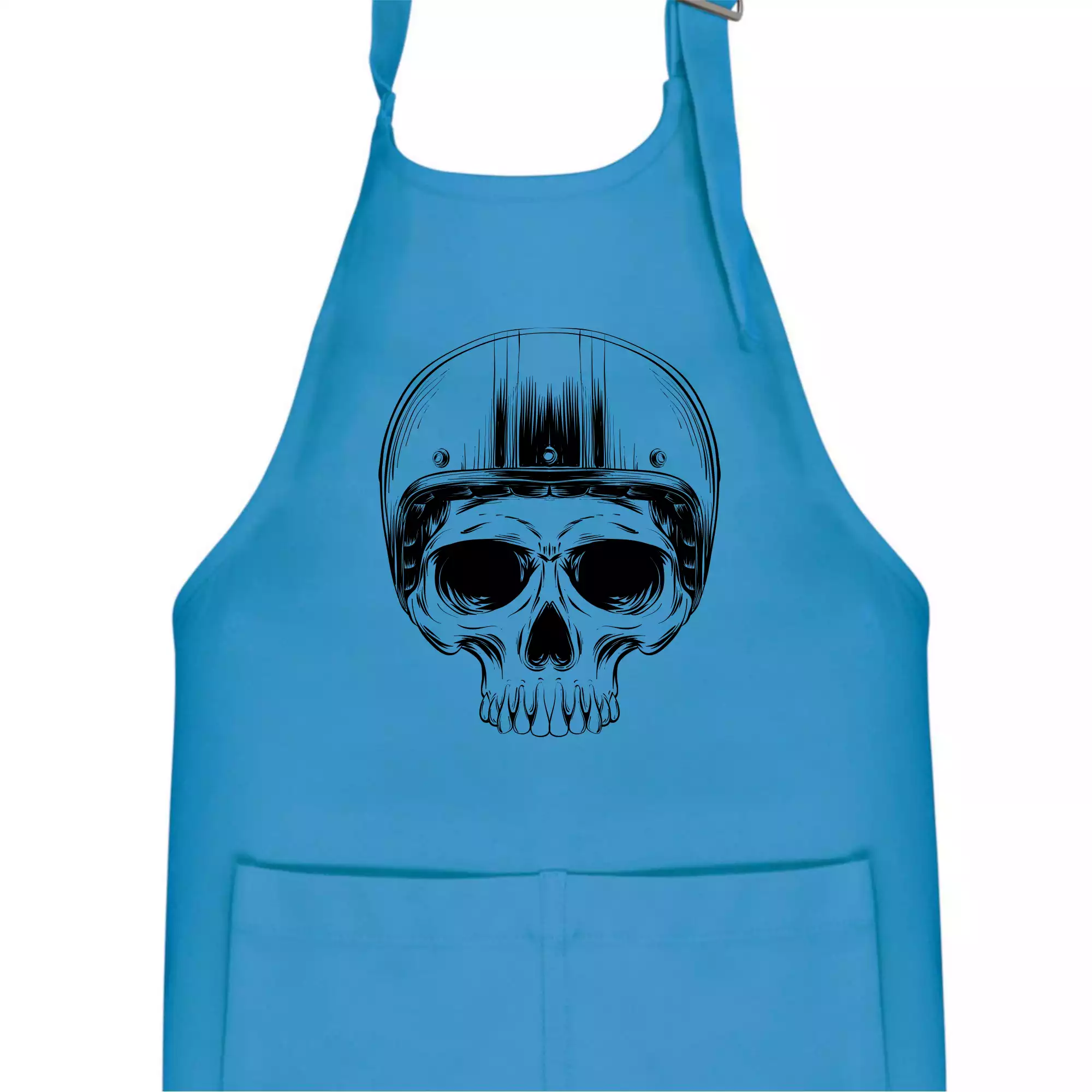 Motorkář lebka s kulatou hlavou