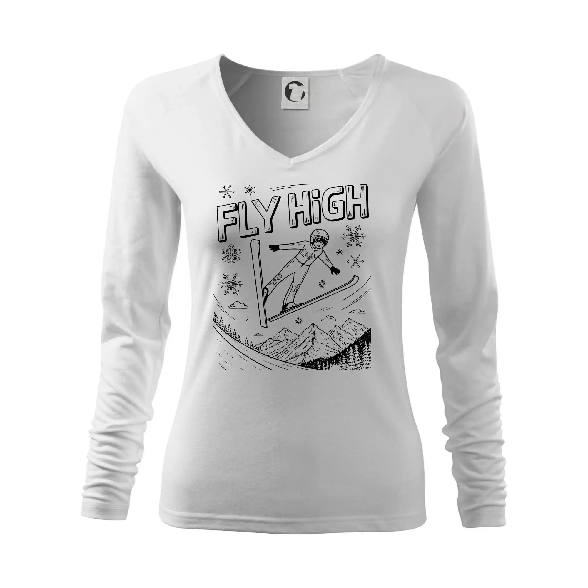 Černobílý skokan fly high