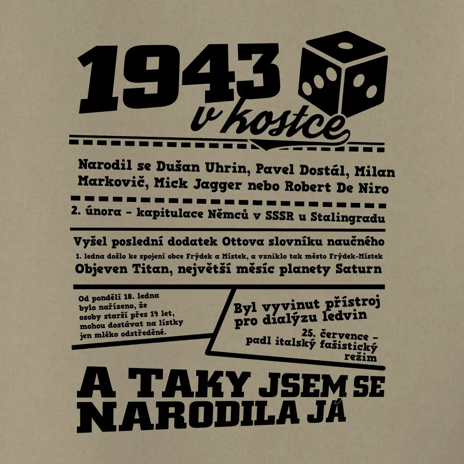 1943 v kostce