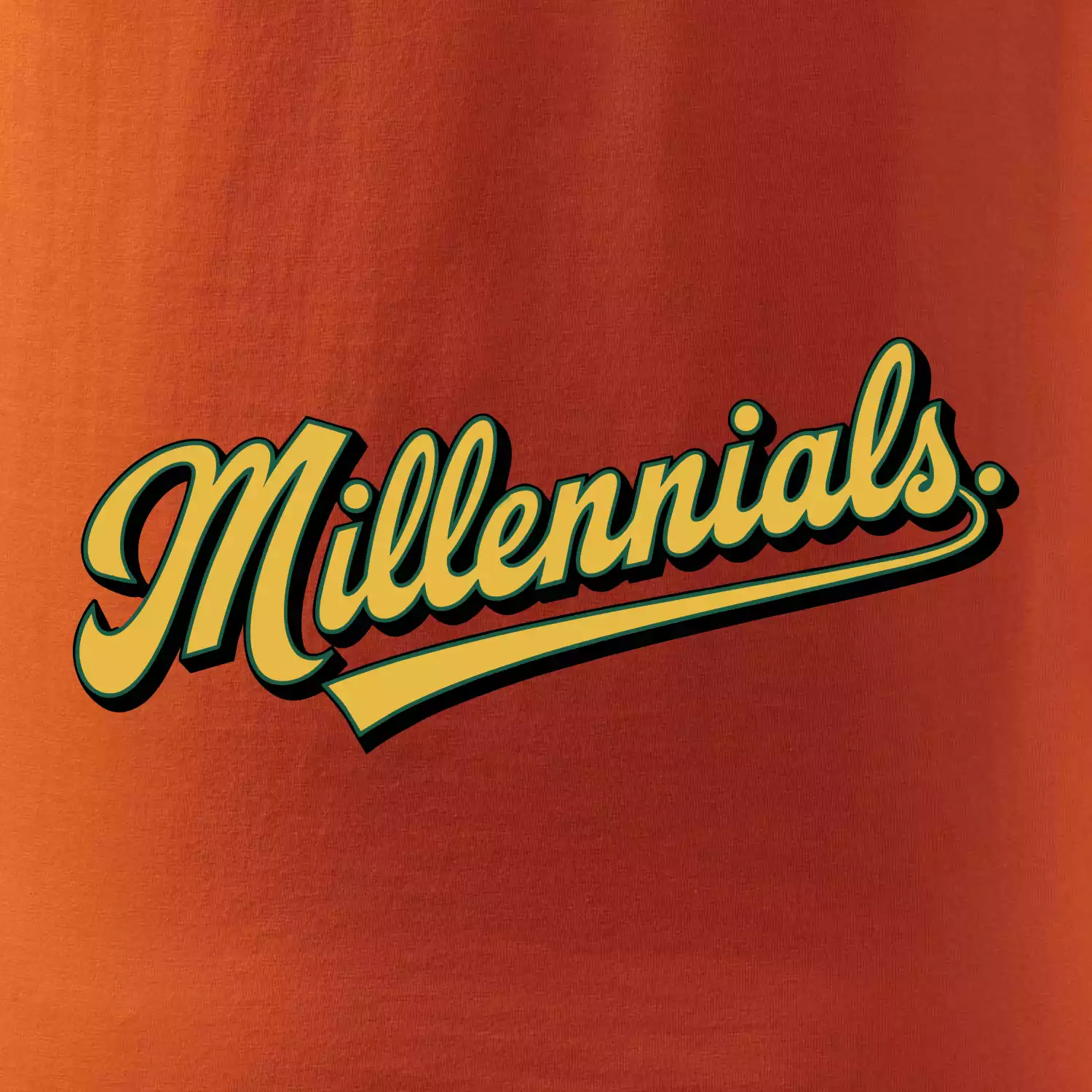 Generace Y - Millennials žlutý nápis