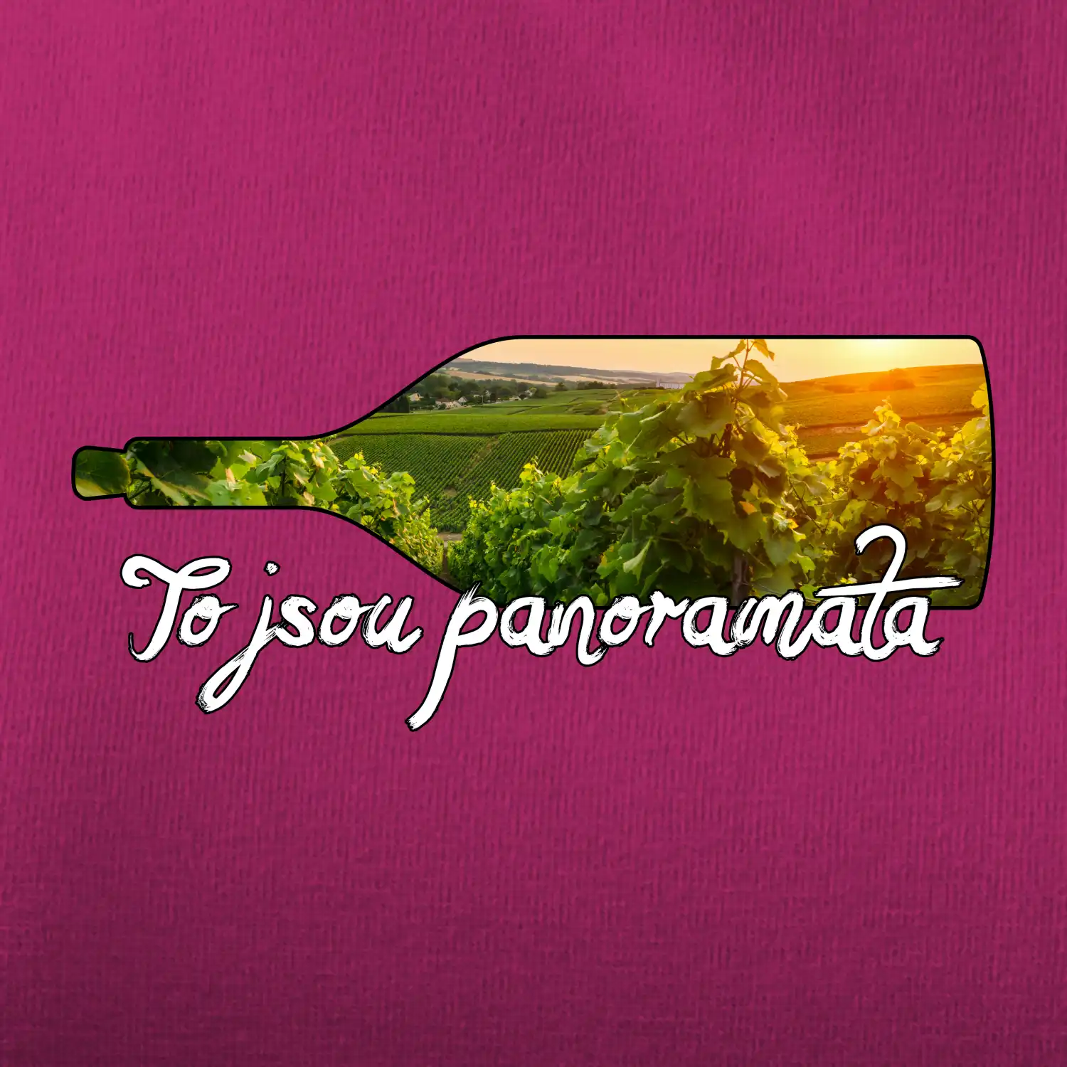 To jsou panoramata vinice