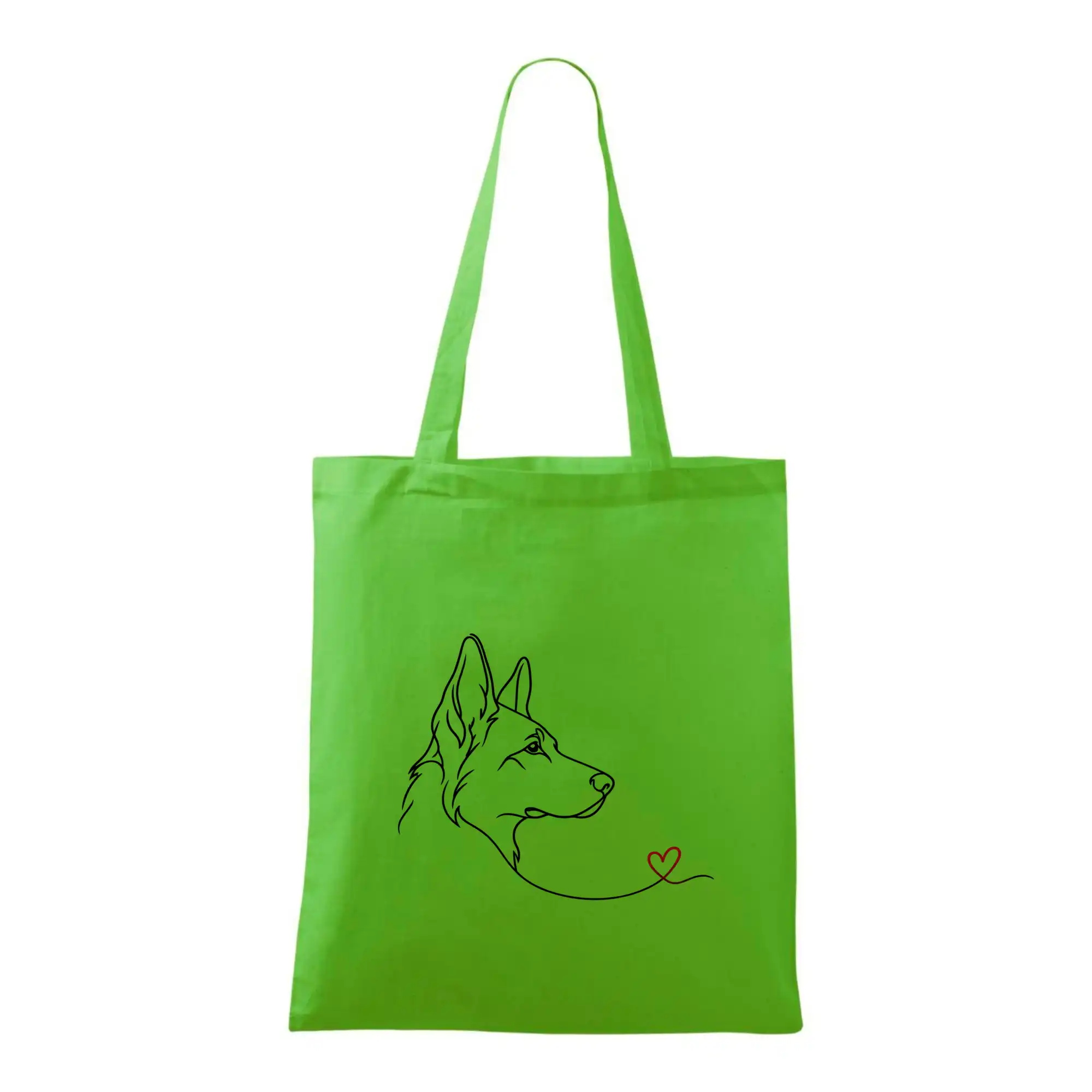Vlčák a srdce - minimalistická linka