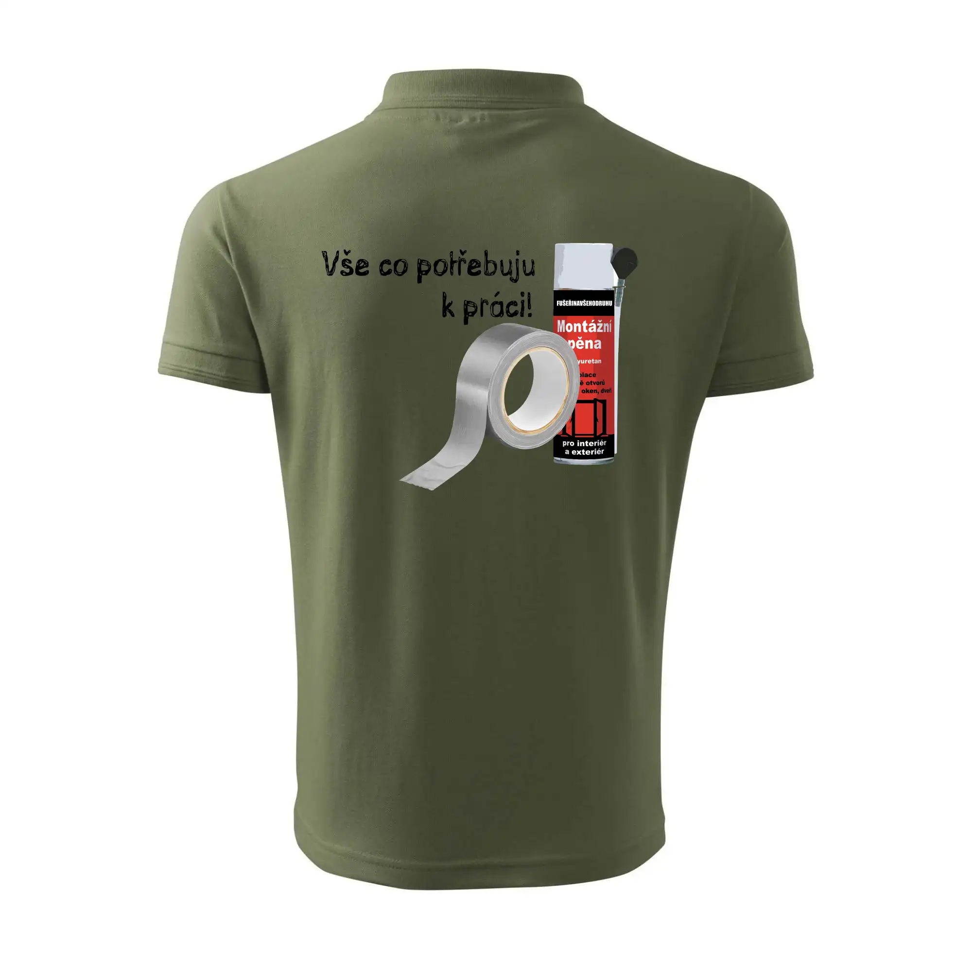 Pěna  a páska - vše co potřebuji k práci