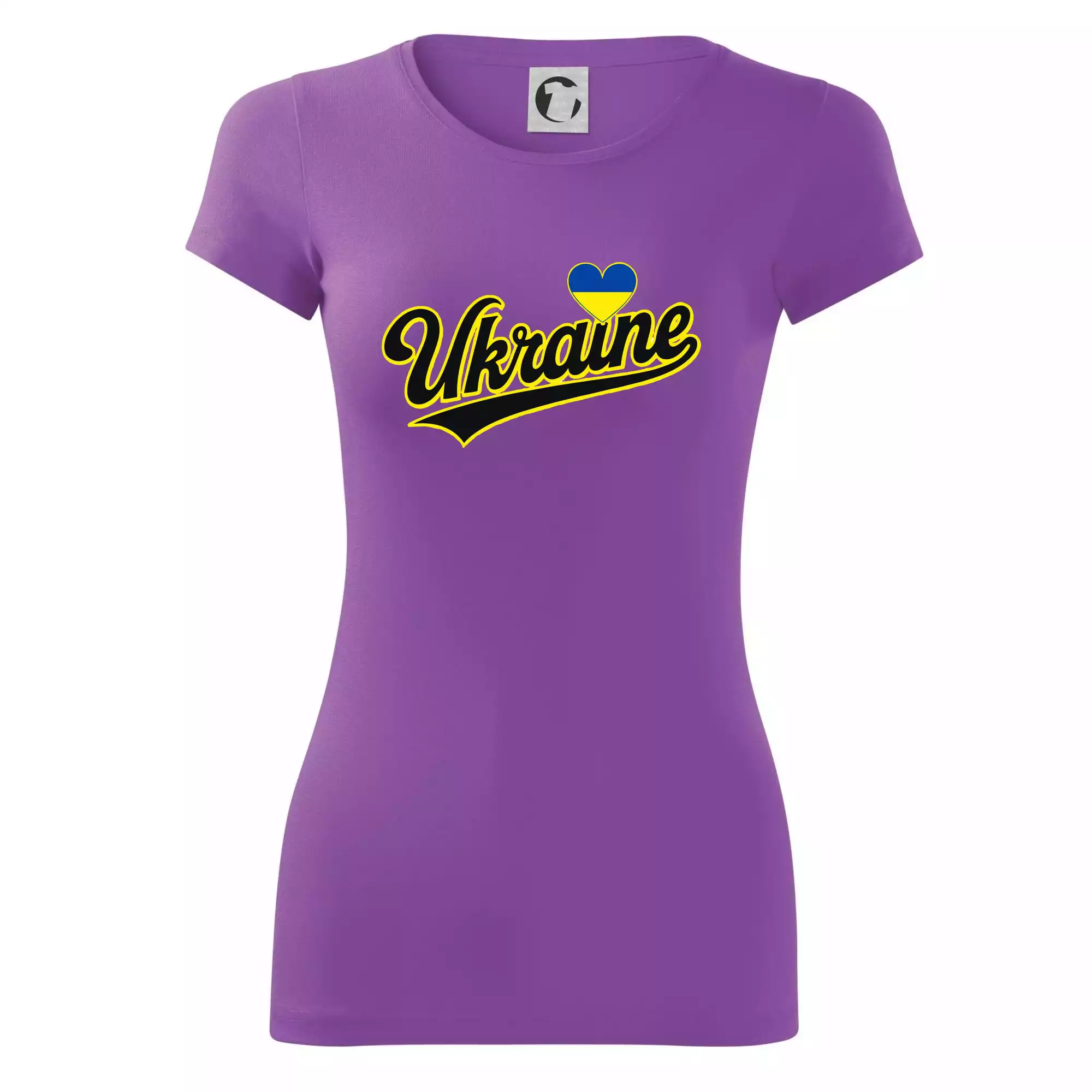 Ukraine - nápis černý