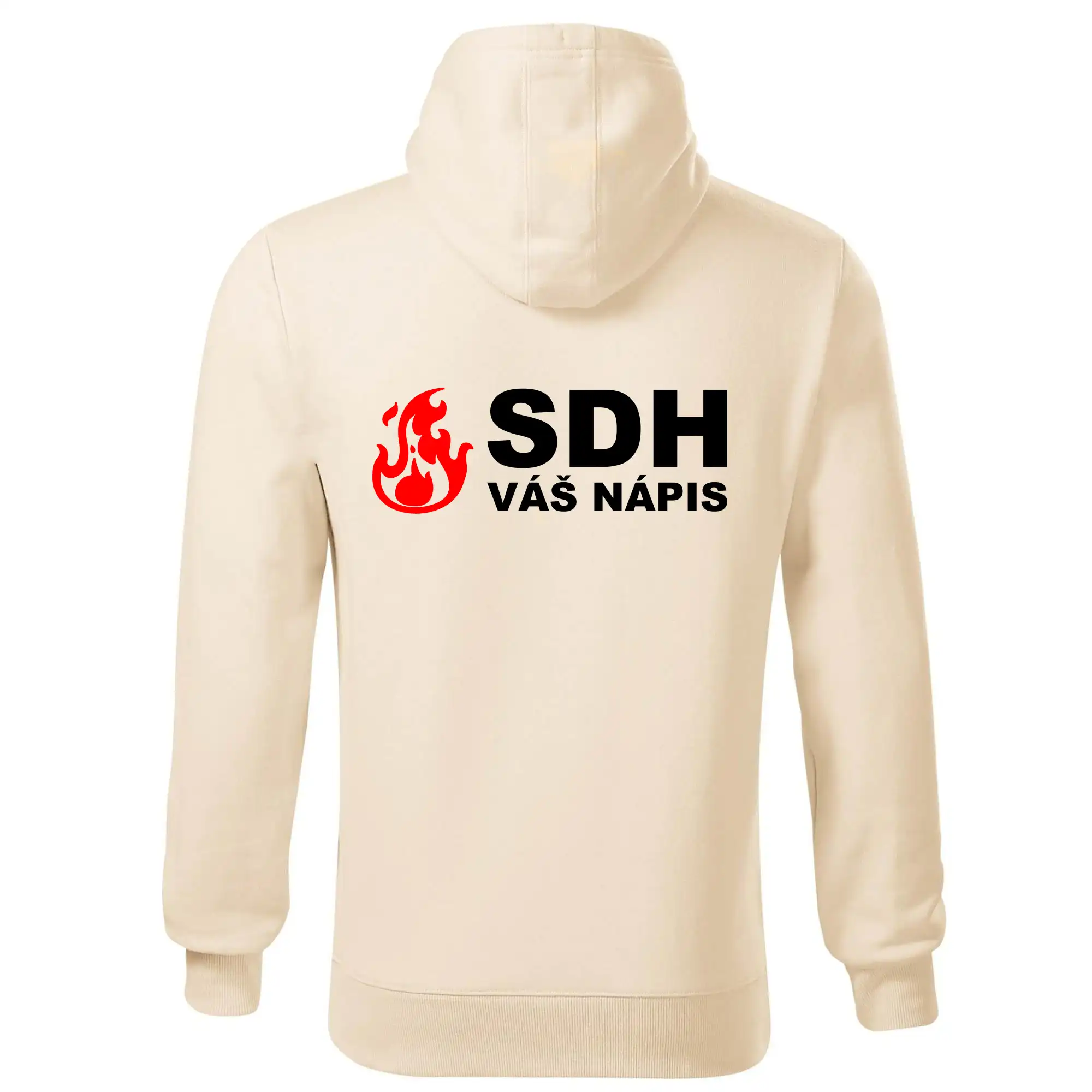 SDH nápis (oheň, název sboru - vlastní nápis)