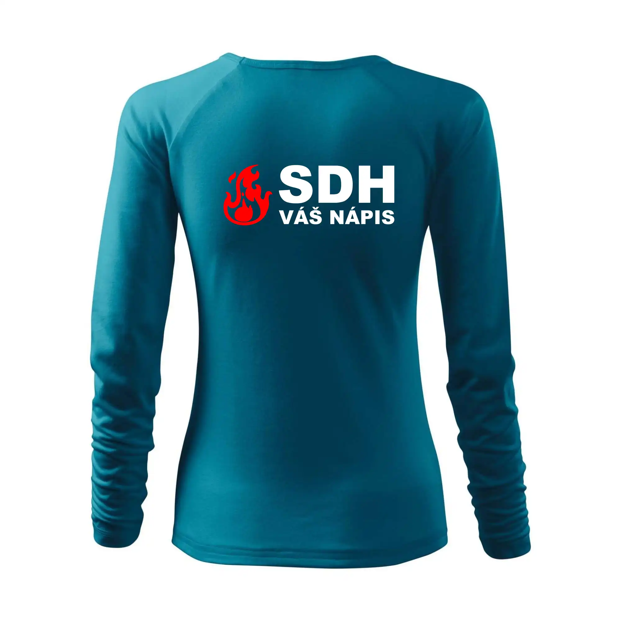 SDH nápis (oheň, název sboru - vlastní nápis)