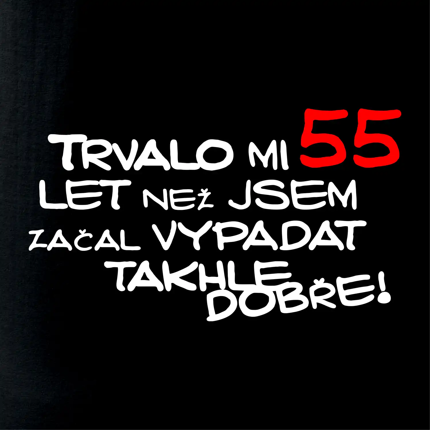 Trvalo mi 55 let než jsem začal vypadat takhle dobře