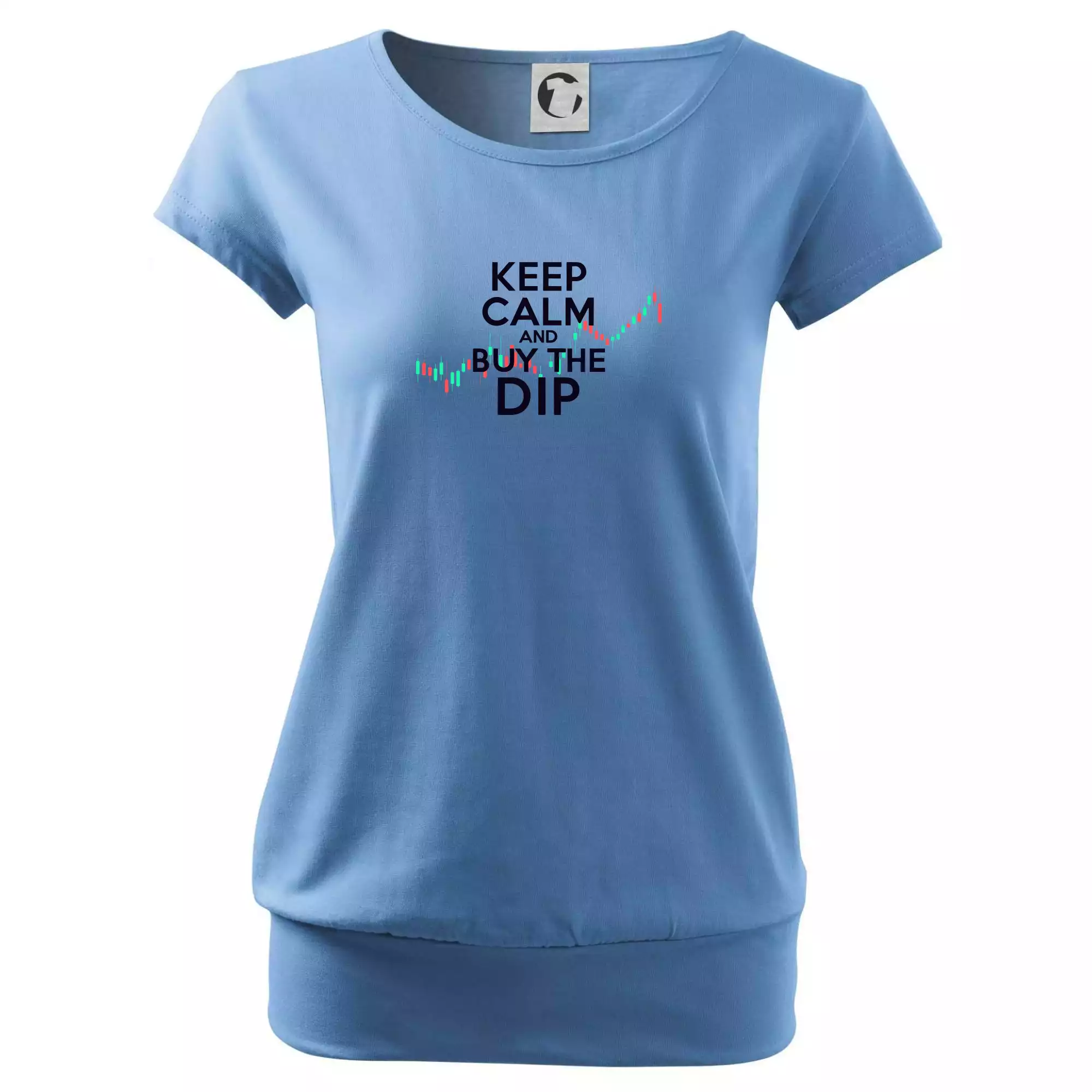 Zeleno červený graf Keep Calm and Buy the Dip