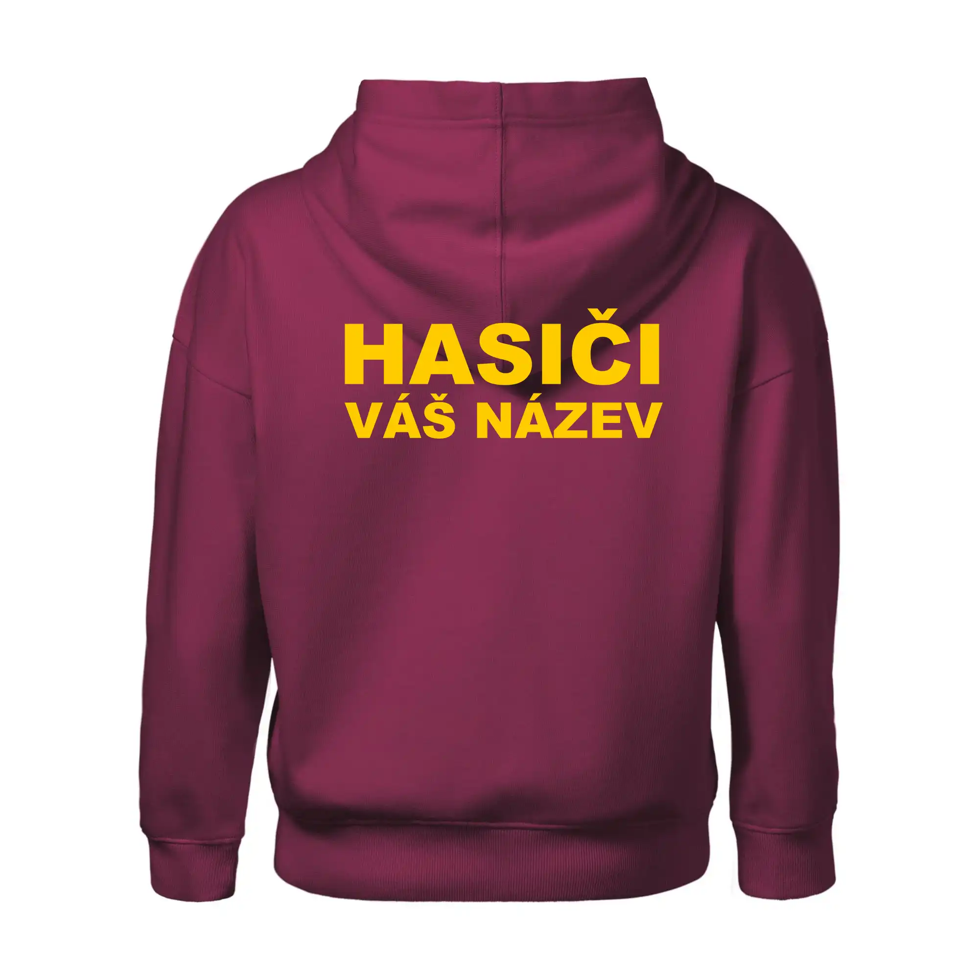 Hasiči - žlutý nápis - váš název sboru