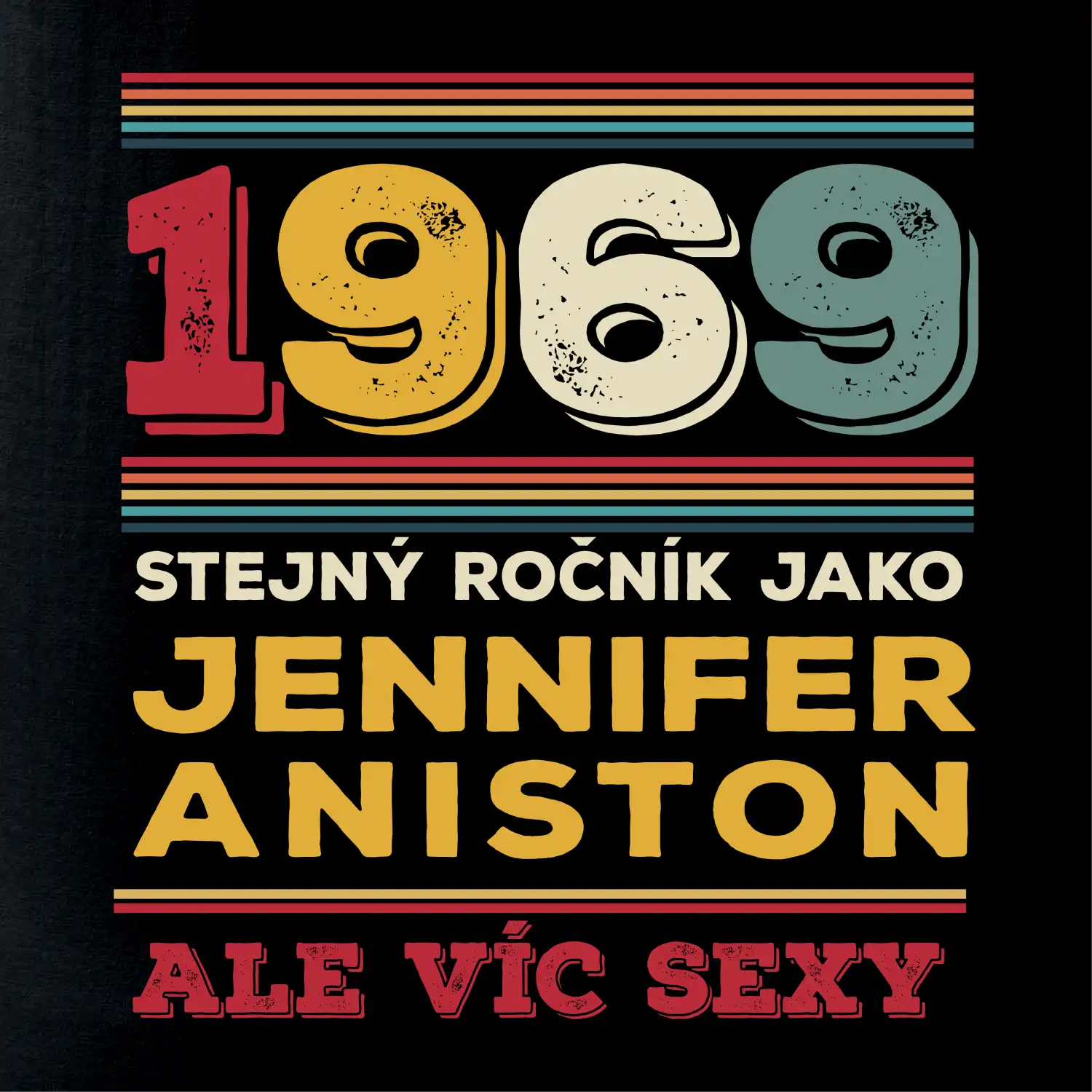 1969 stejný ročník jako Jennifer Aniston