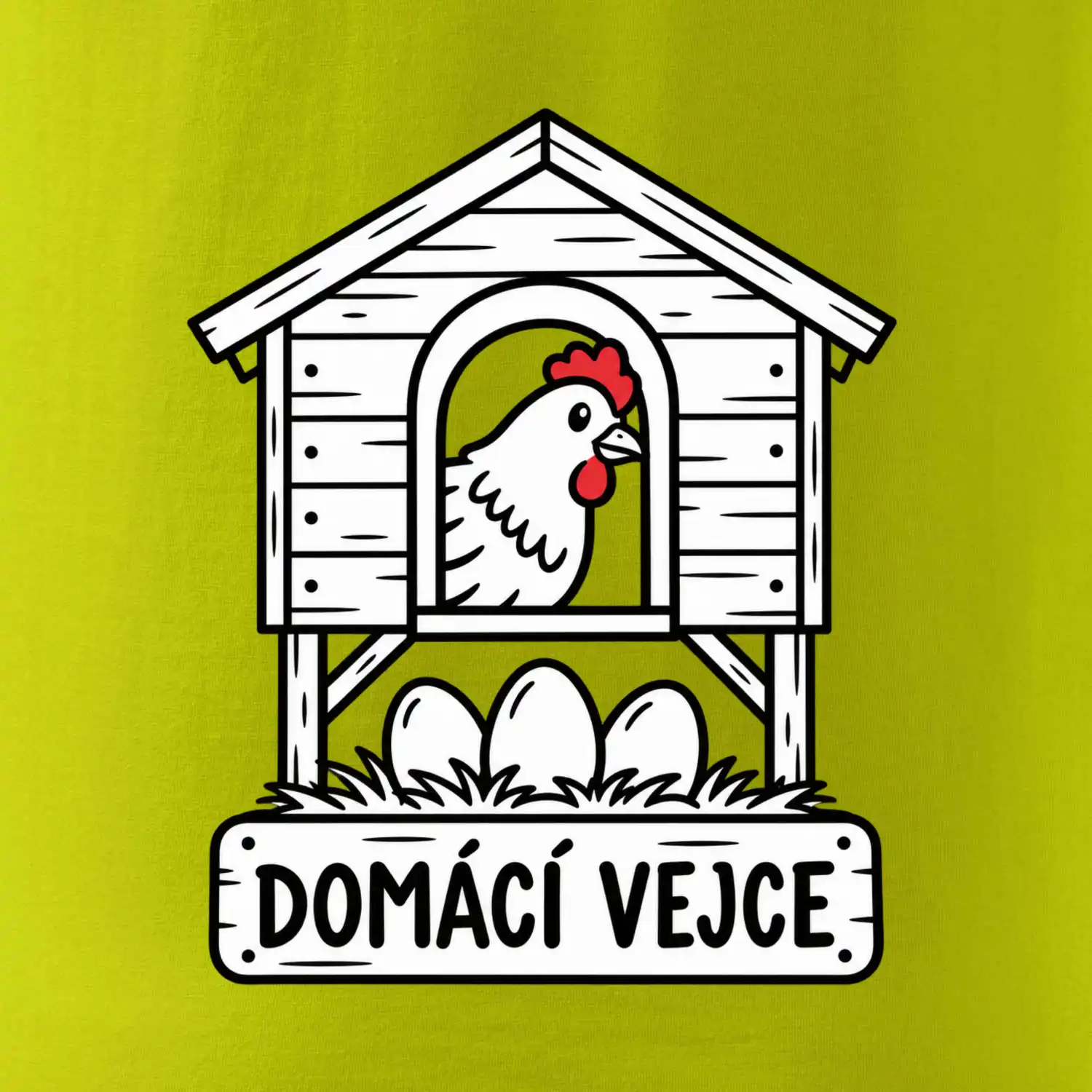 Domácí vejce z veselého kurníku