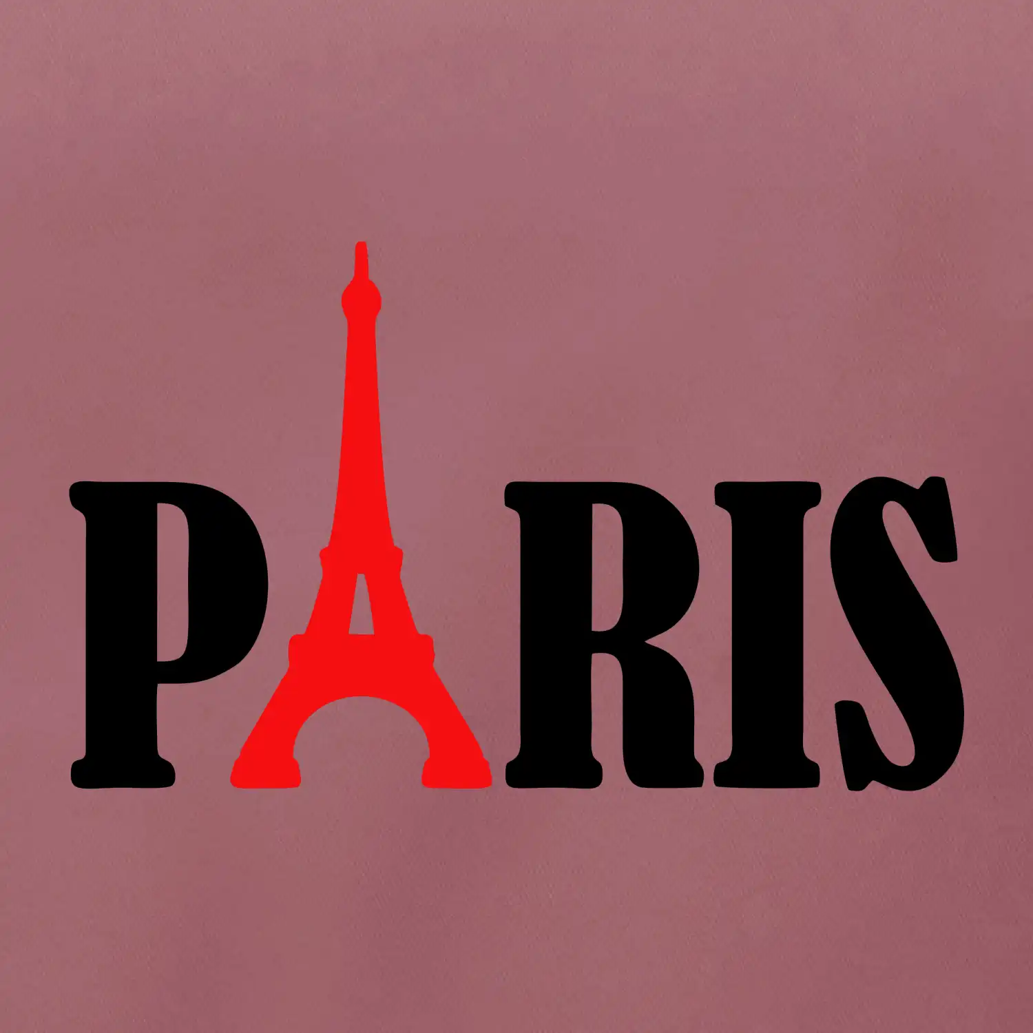 Paris nápis Eiffelova věž
