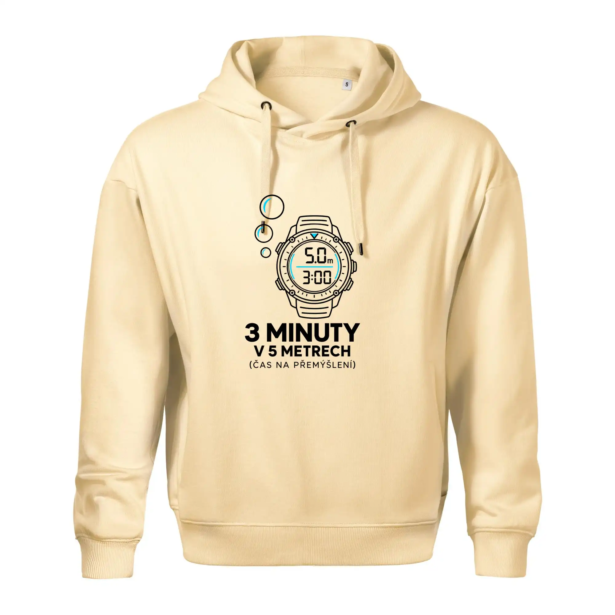 Bezpečnostní zastávka 3 minuty v 5 metrech s potápěčskými hodinkami