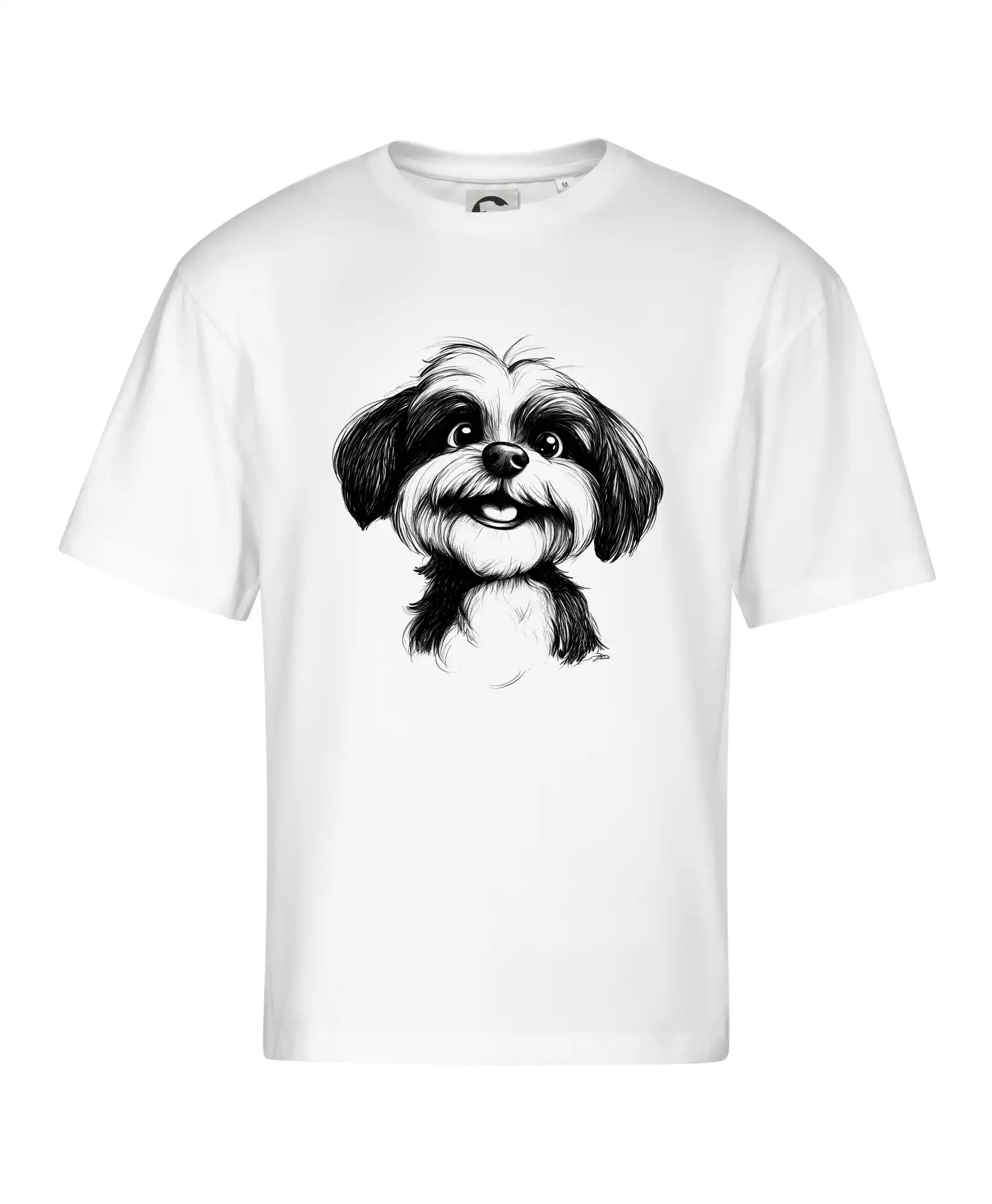 Lhasa Apso karikatura hlava