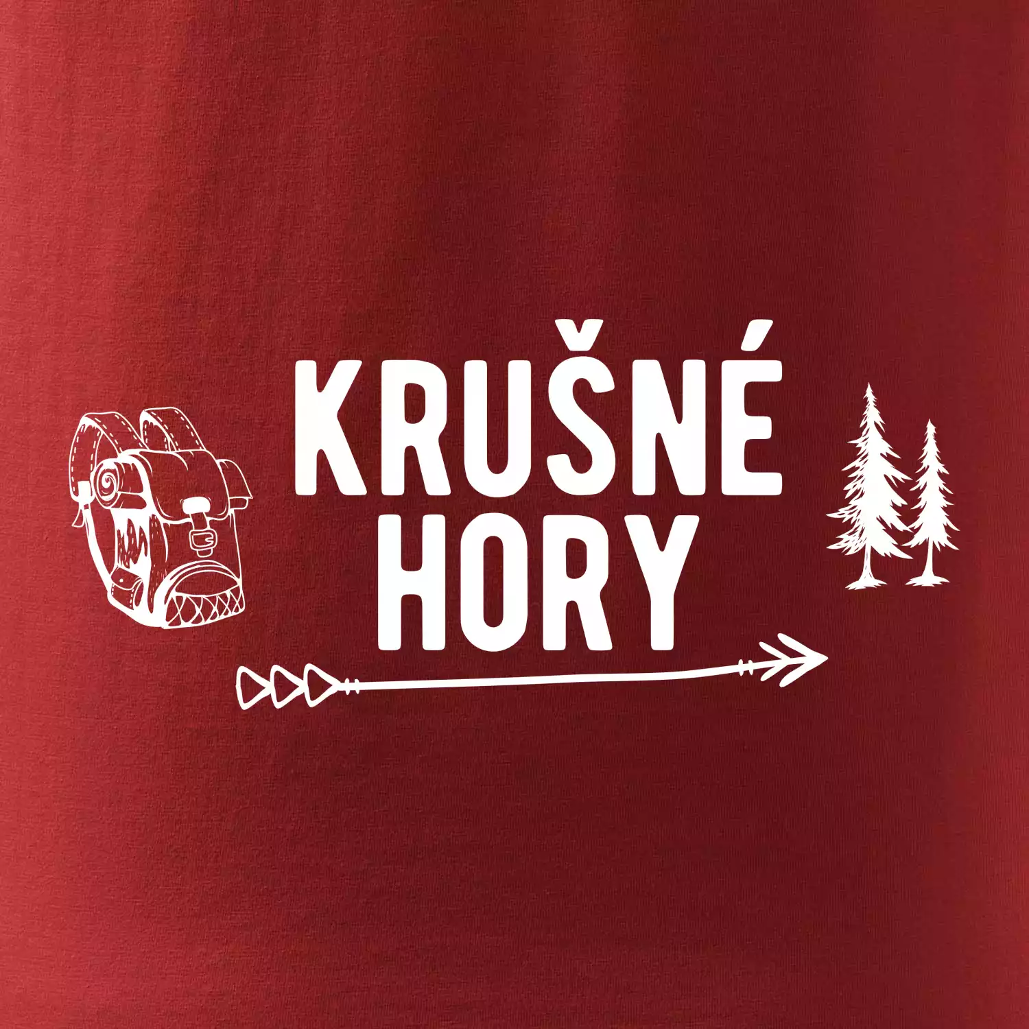 Krušné hory nápis