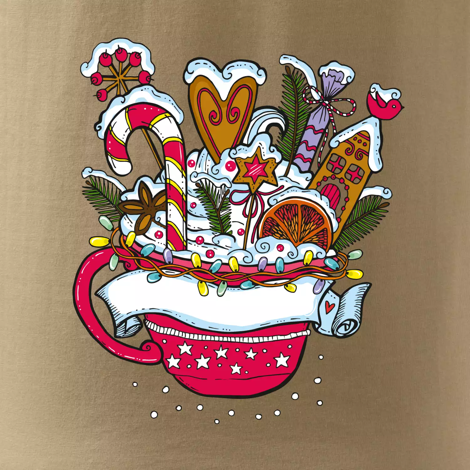 Vánoční Punč - hrneček (Pecka design)