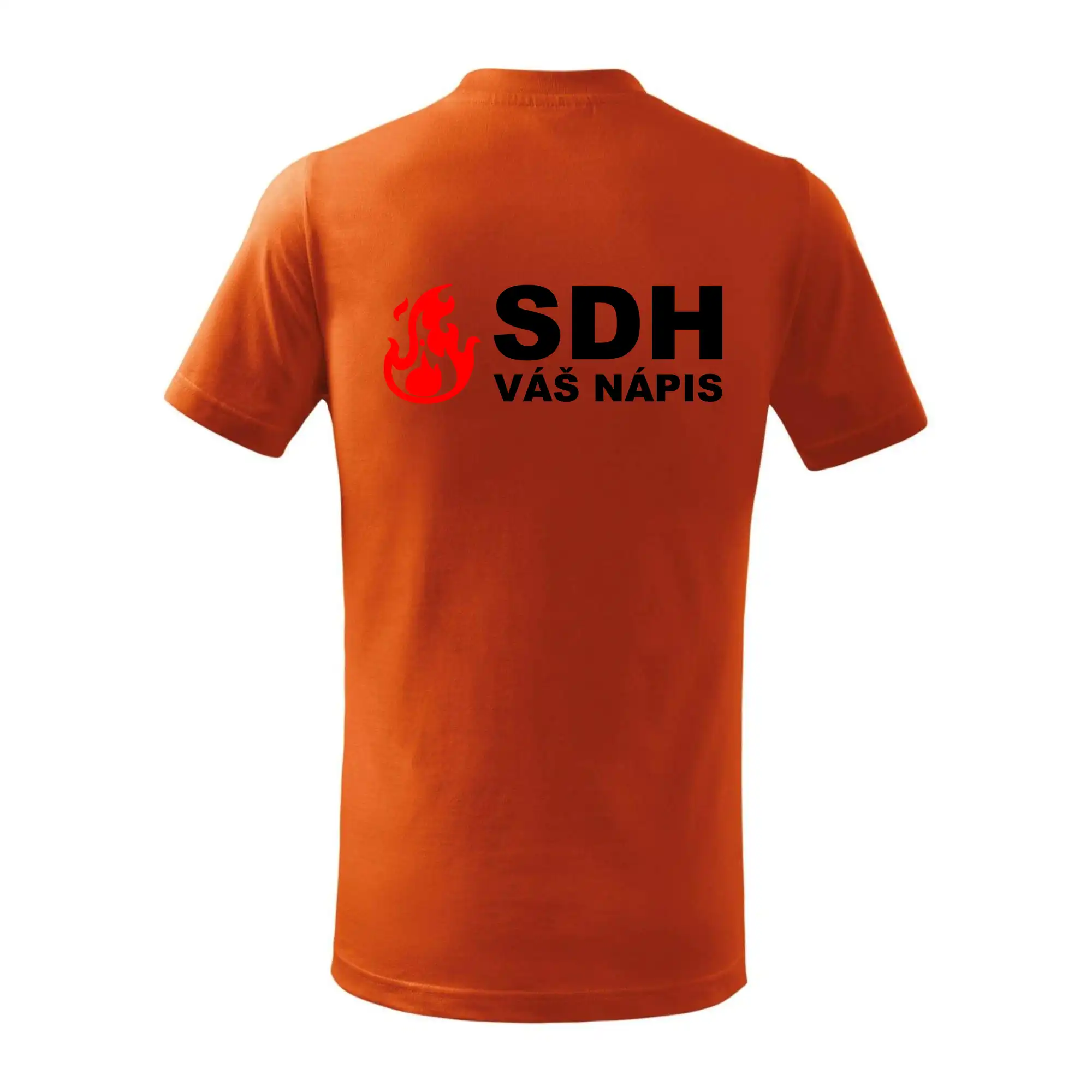 SDH nápis (oheň, název sboru - vlastní nápis)